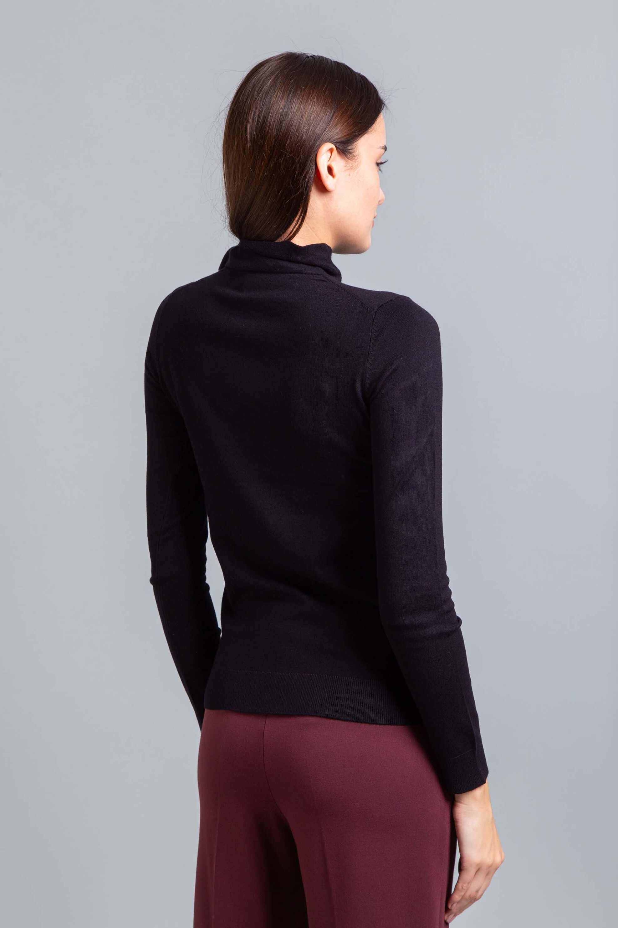 Emme by Marella γυναικεία πλεκτή μπλούζα με δέσιμο "Osaka" - 2525366061200 Μαύρο φωτογραφία