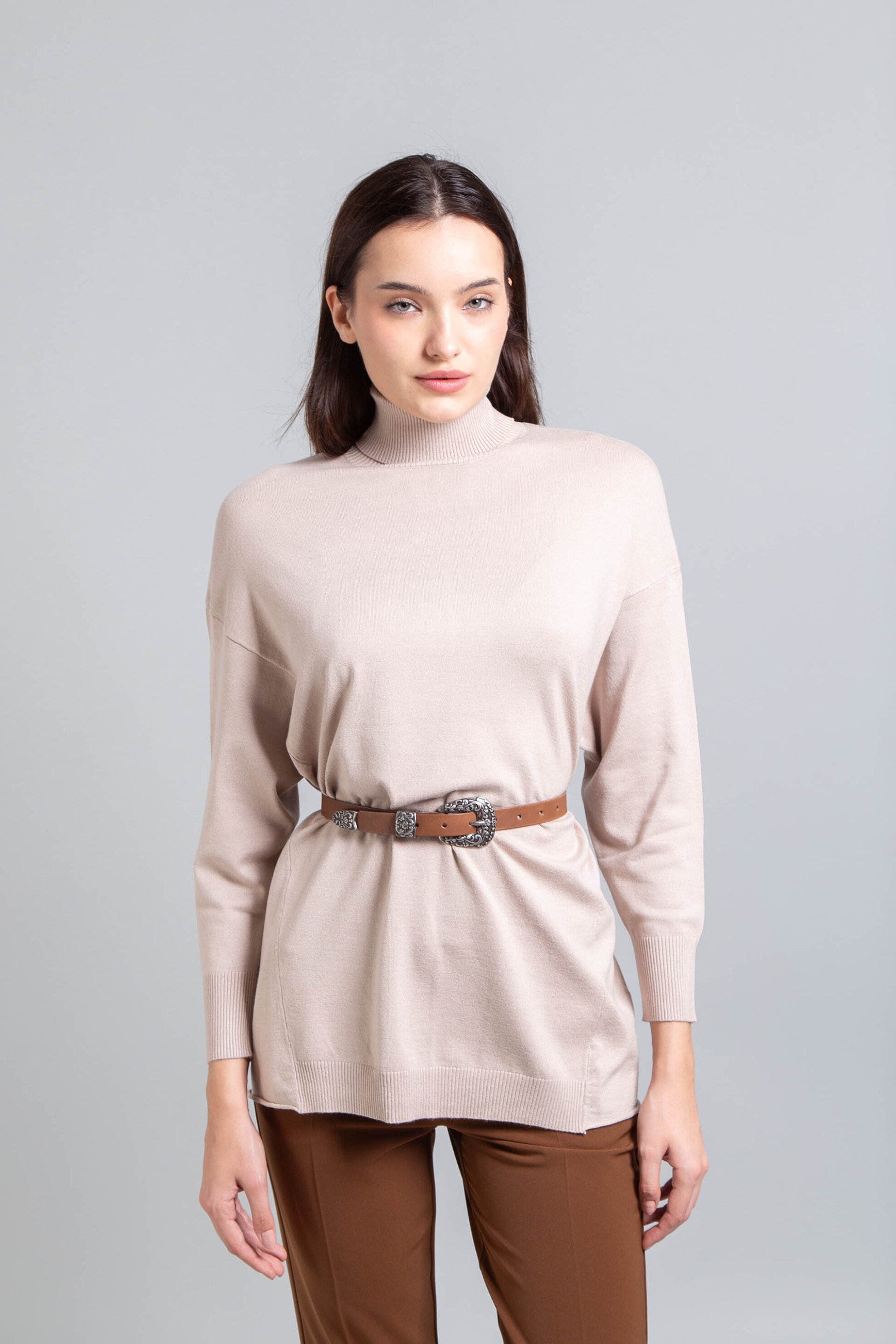 EMME Emme by Marella γυναικεία πλεκτή μπλούζα "Trento" - 2525366081200 Μπεζ