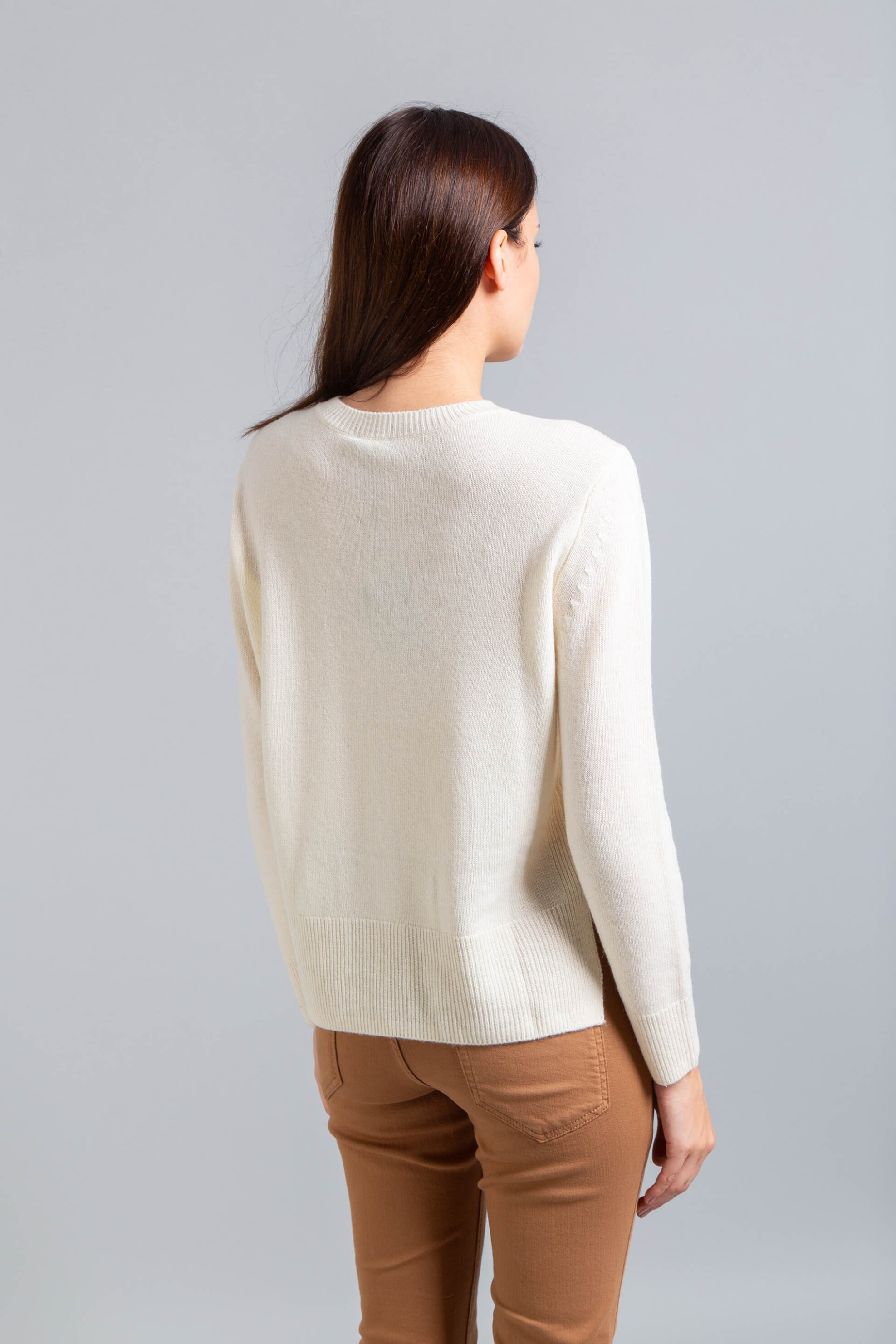 Emme by Marella γυναικεία πλεκτή μπλούζα "Cennare" - 2525366112200 Λευκό φωτογραφία