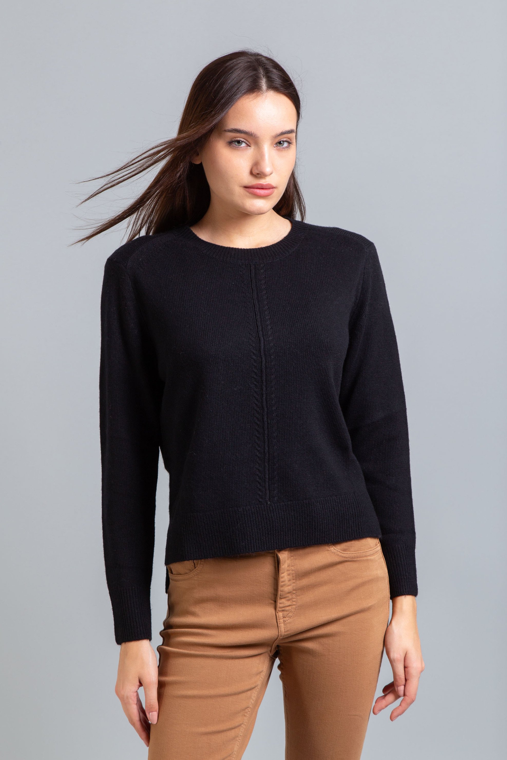 EMME Emme by Marella γυναικεία πλεκτή μπλούζα "Cennare" - 2525366112200 Μαύρο