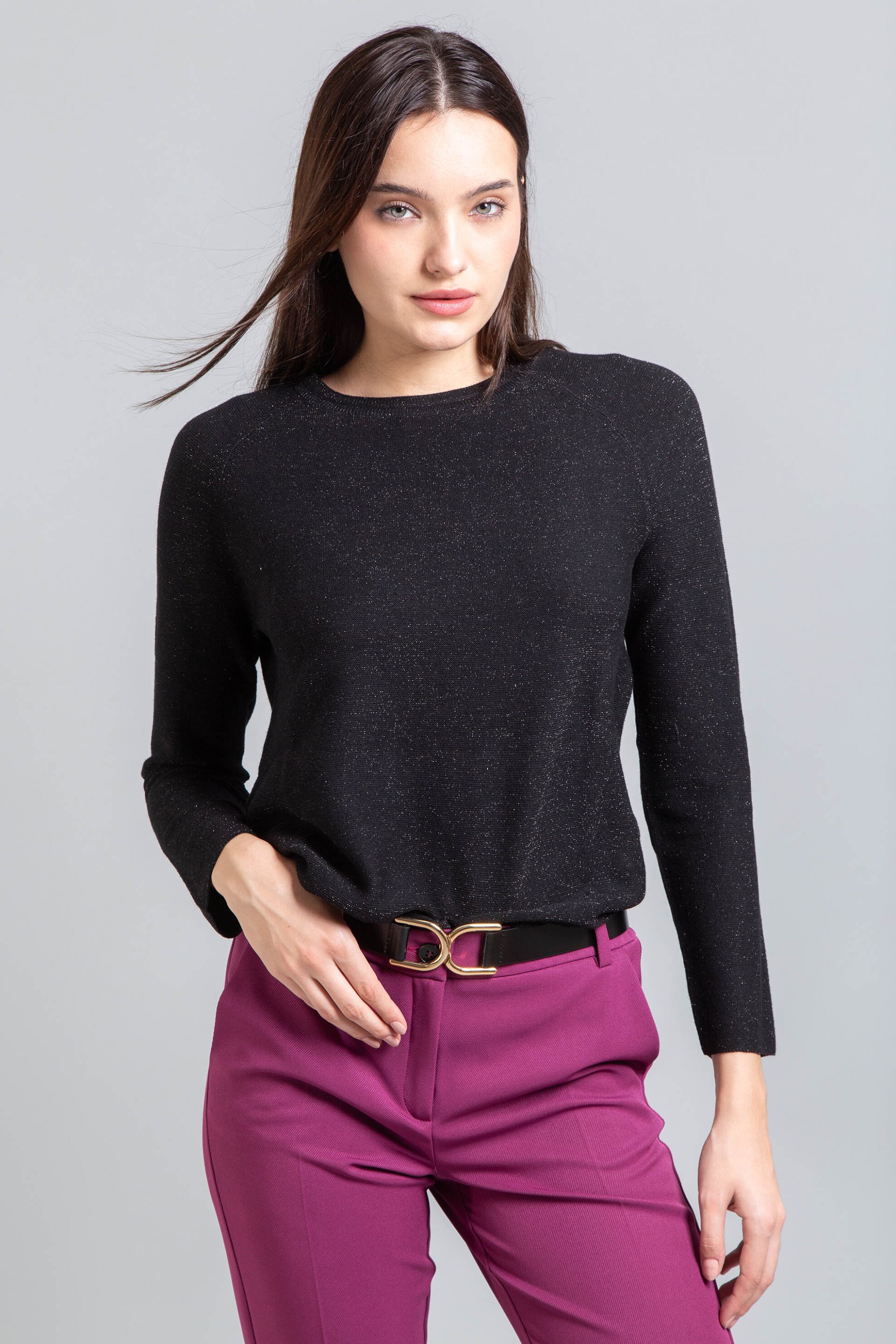 EMME Emme by Marella γυναικεία πλεκτή μπλούζα "Katai" - 2525366291200 Μαύρο