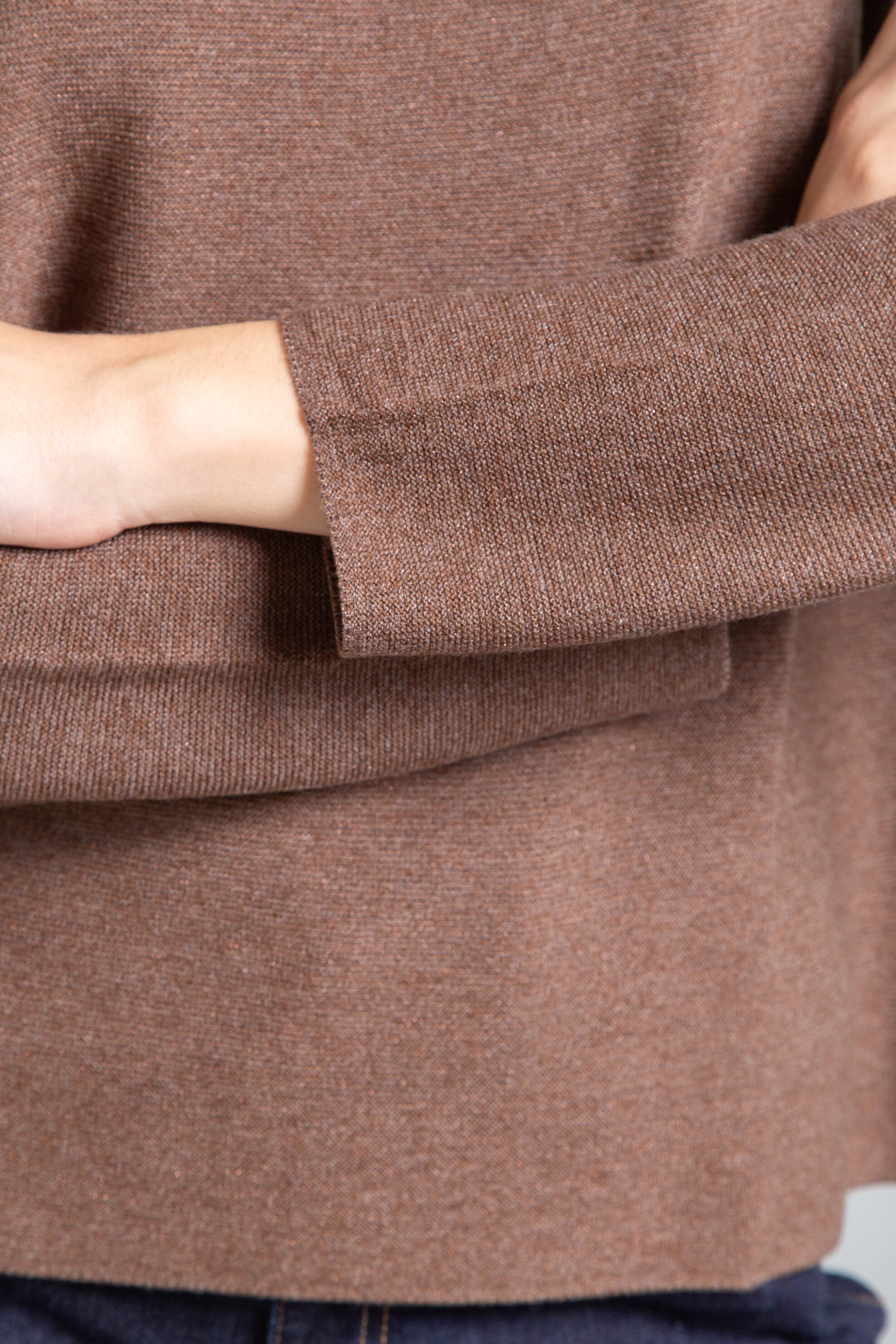 Emme by Marella γυναικεία πλεκτή μπλούζα "Katai" - 2525366291200 Καφέ φωτογραφία