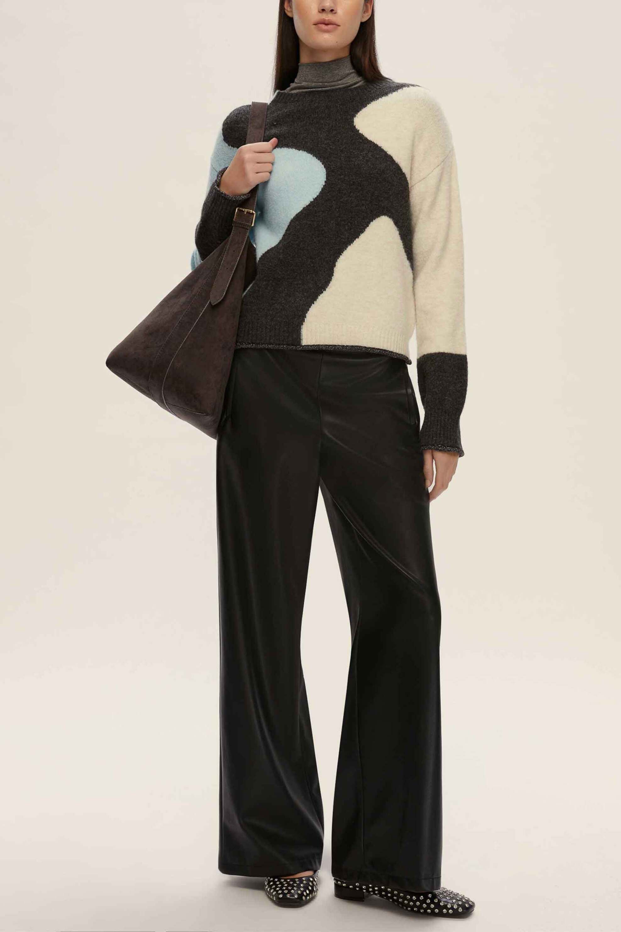 Emme by Marella γυναικεία πλεκτή μπλούζα με lurex λεπτομέρεια "Editor" - 2525366302200 Μπλε Ανοιχτό φωτογραφία