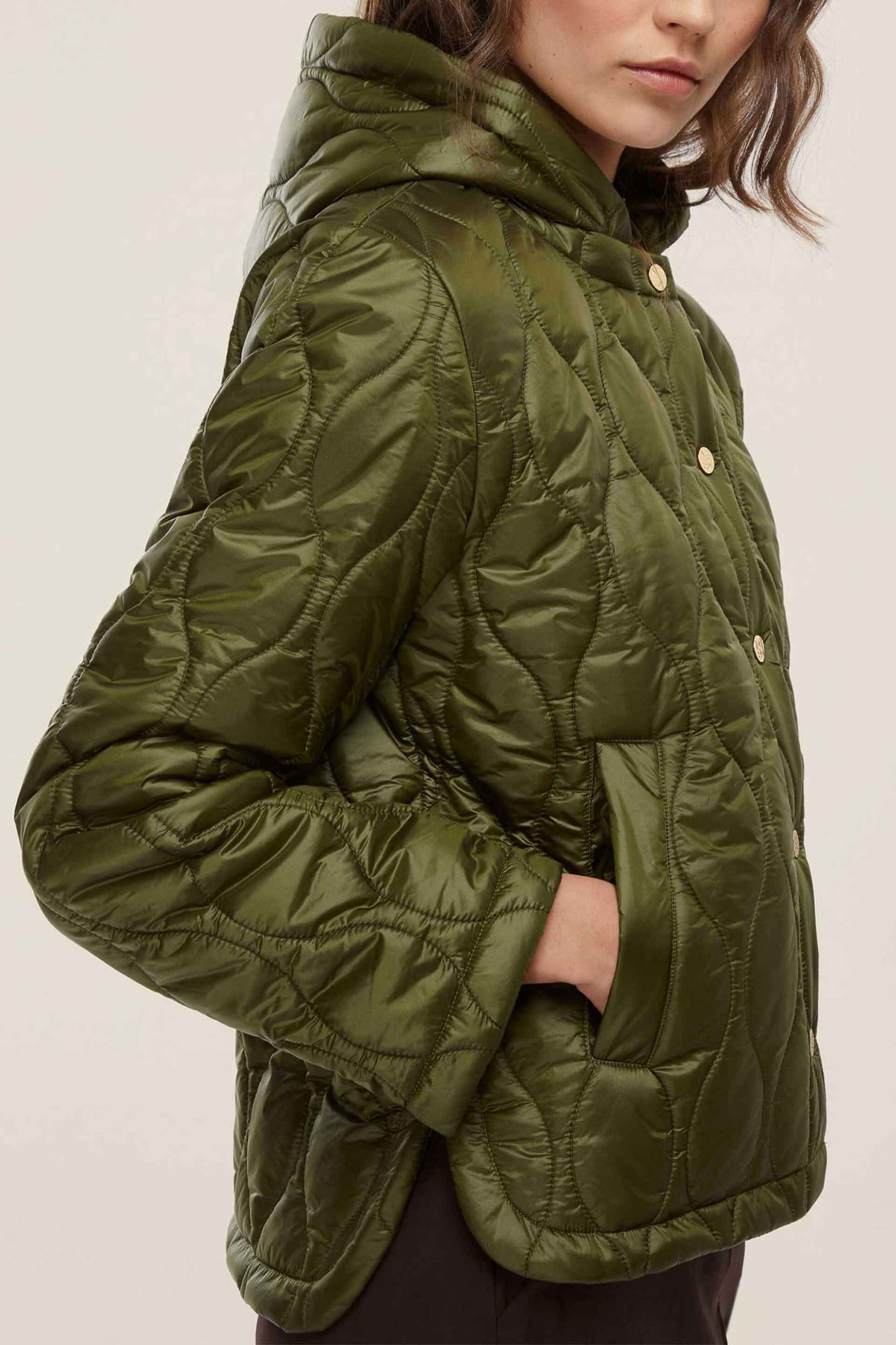 Emme by Marella γυναικείο μπουφάν καπιτονέ "Athos" - 2525486031200 Λαδί φωτογραφία