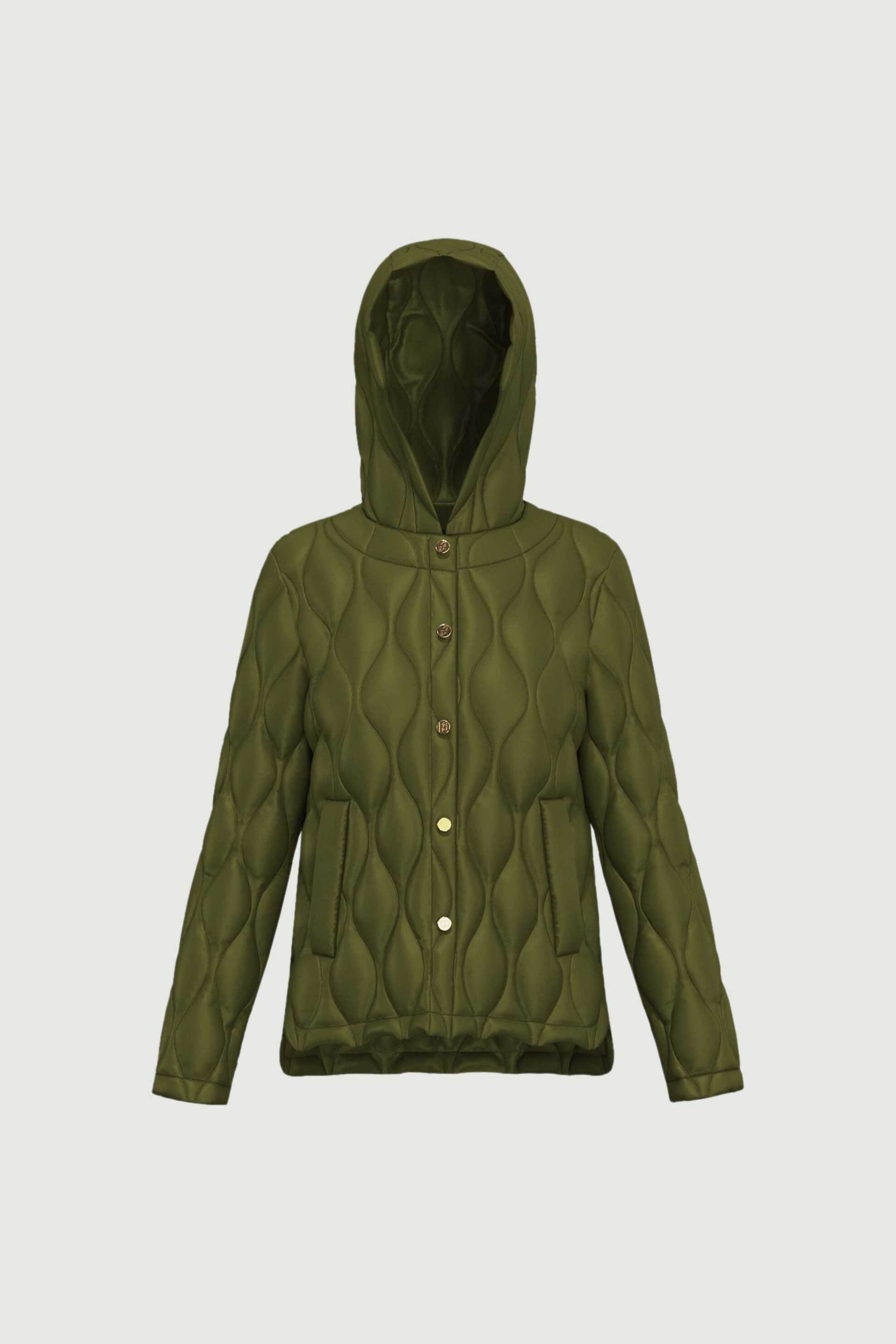 Emme by Marella γυναικείο μπουφάν καπιτονέ "Athos" - 2525486031200 Λαδί φωτογραφία