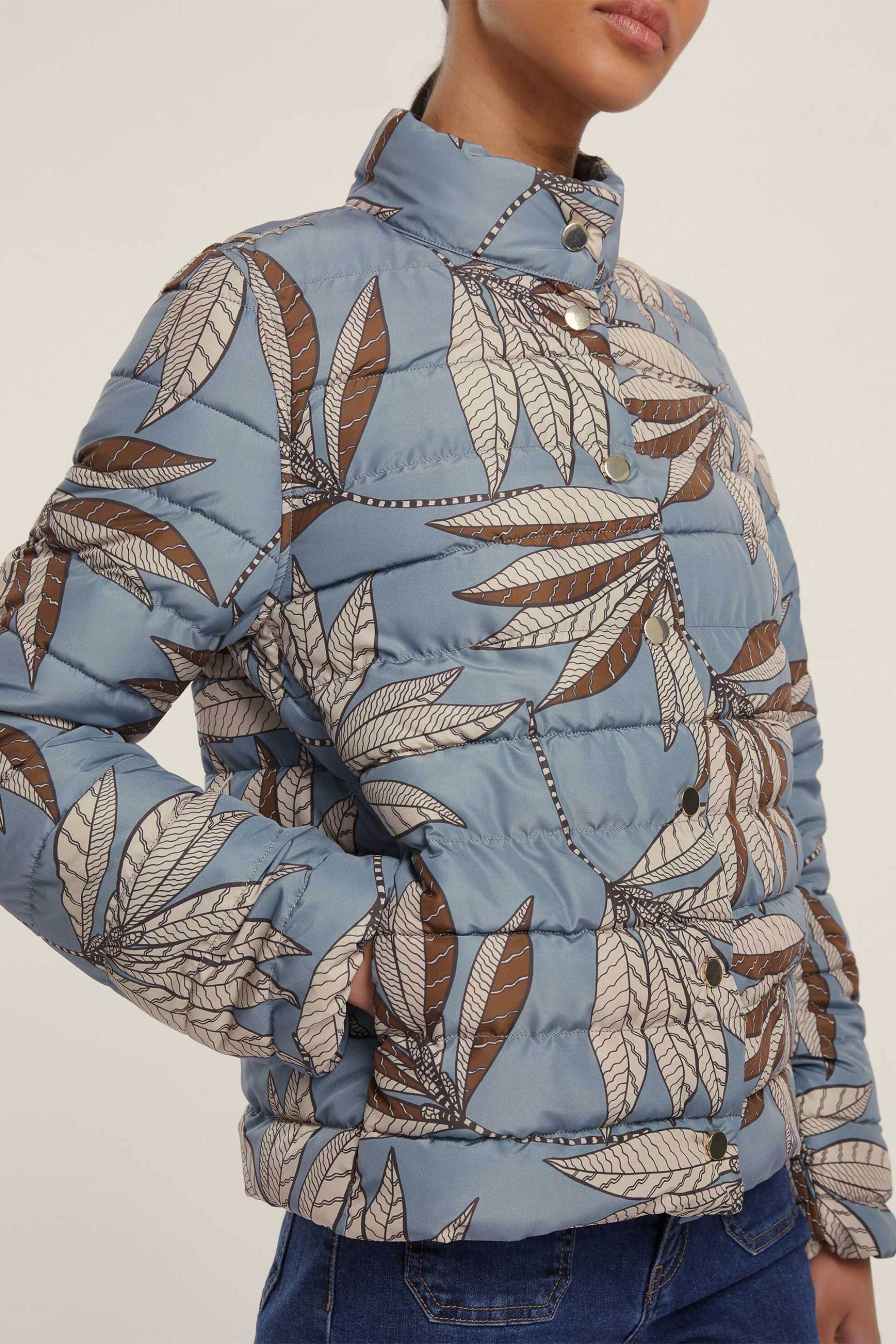 Emme by Marella γυναικείο μπουφάν καπιτονέ διπλής όψης "Rampa" - 2525486081200 Γαλάζιο φωτογραφία