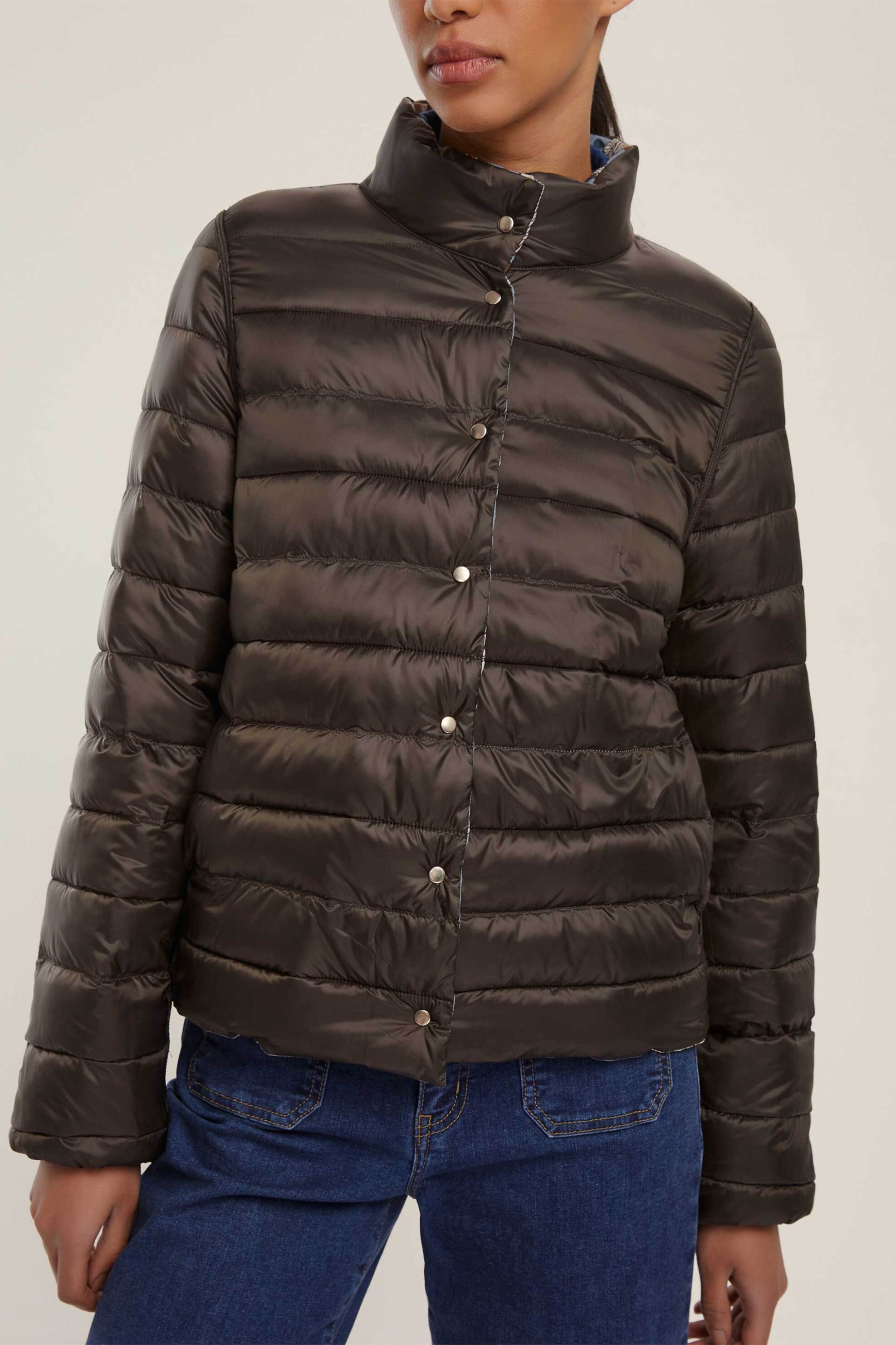 Emme by Marella γυναικείο μπουφάν καπιτονέ διπλής όψης "Rampa" - 2525486081200 Γαλάζιο φωτογραφία