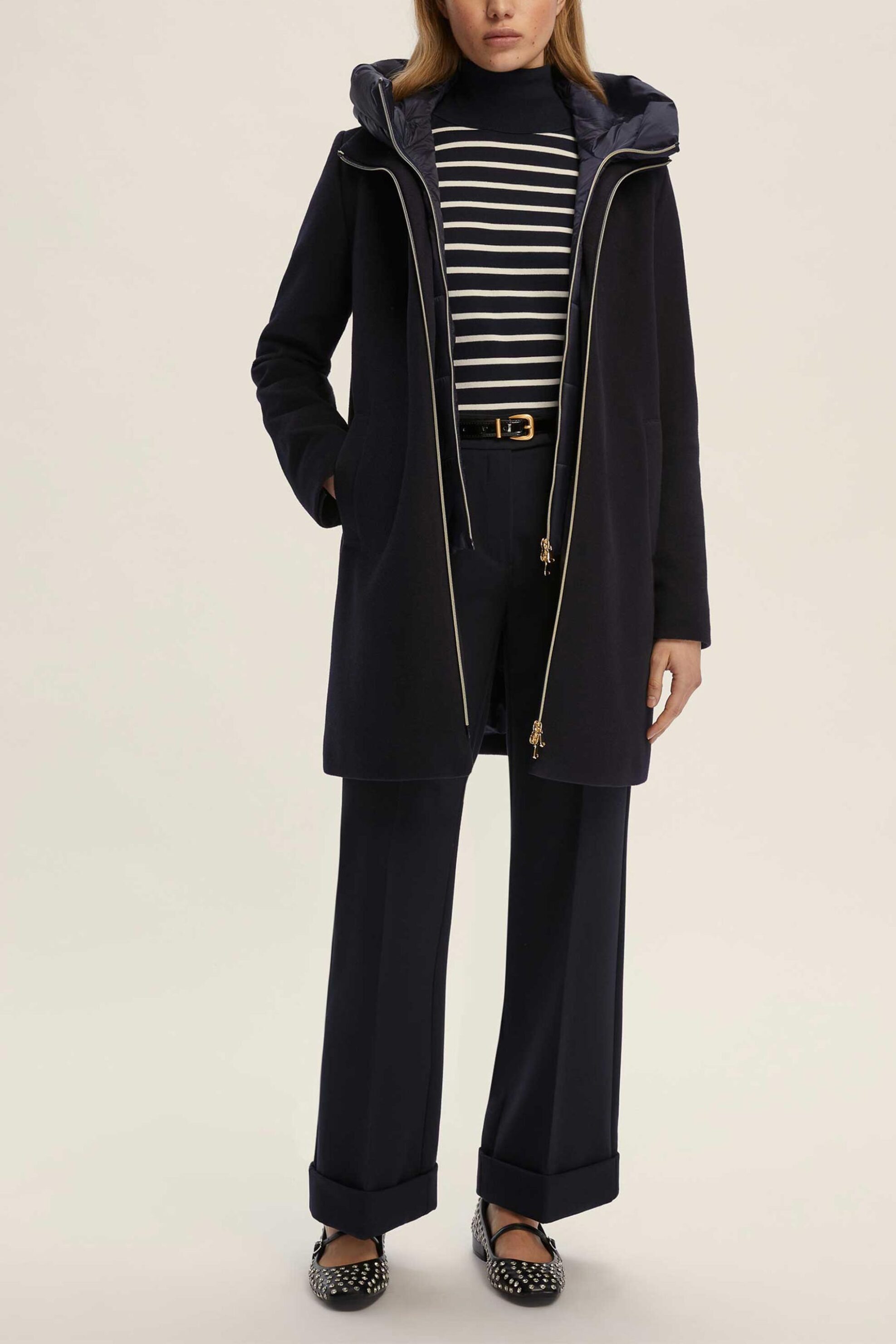 EMME Emme by Marella γυναικείο jacket με καπιτονέ επένδυση "Bacio" - 2525496042200 Μπλε Σκούρο