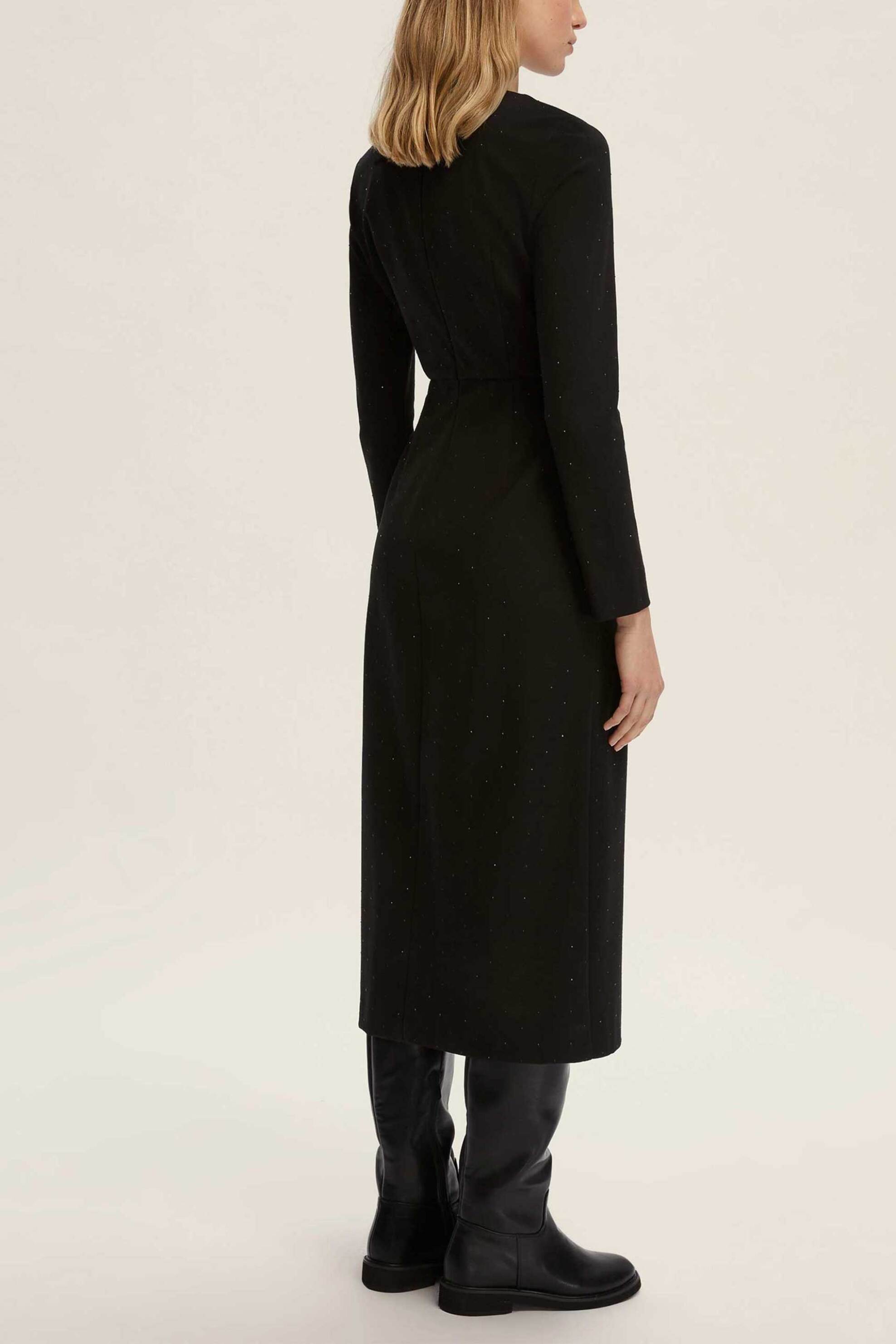 Emme by Marella γυναικείο midi φόρεμα με στρας "Diction" - 2525626012200 Μαύρο φωτογραφία