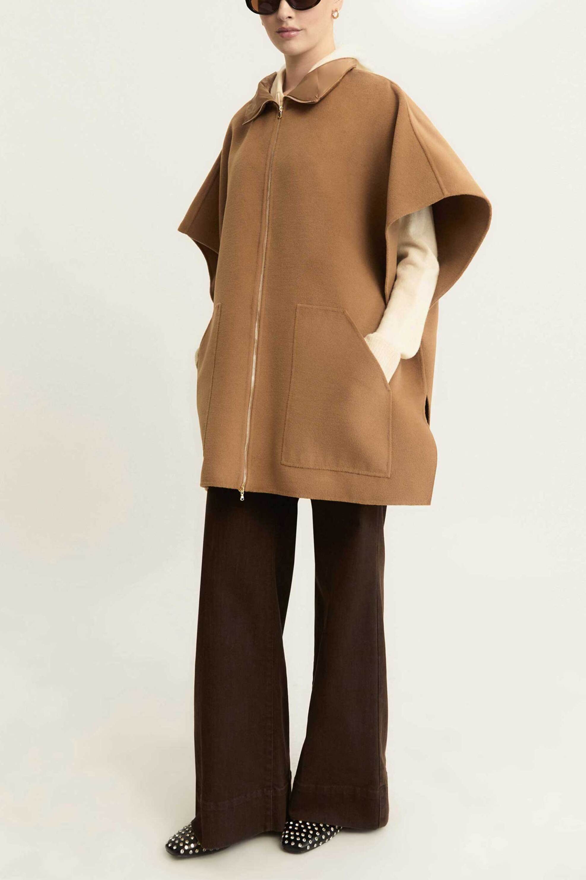 Emme by Marella γυναικεία κάπα "Armida" - 2525736021200 Καμηλό φωτογραφία