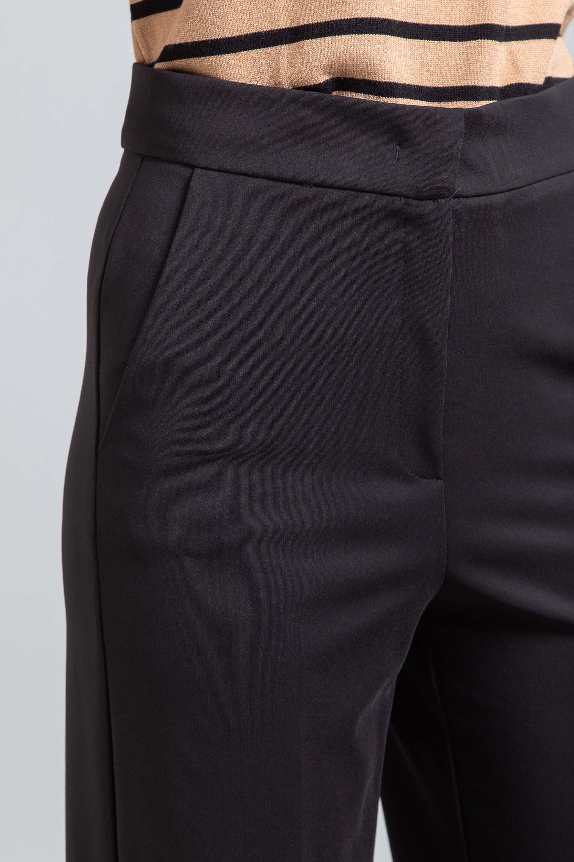 Emme by Marella γυναικείο παντελόνι ψηλόμεσο "Editore" - 2525786051200 Μαύρο φωτογραφία