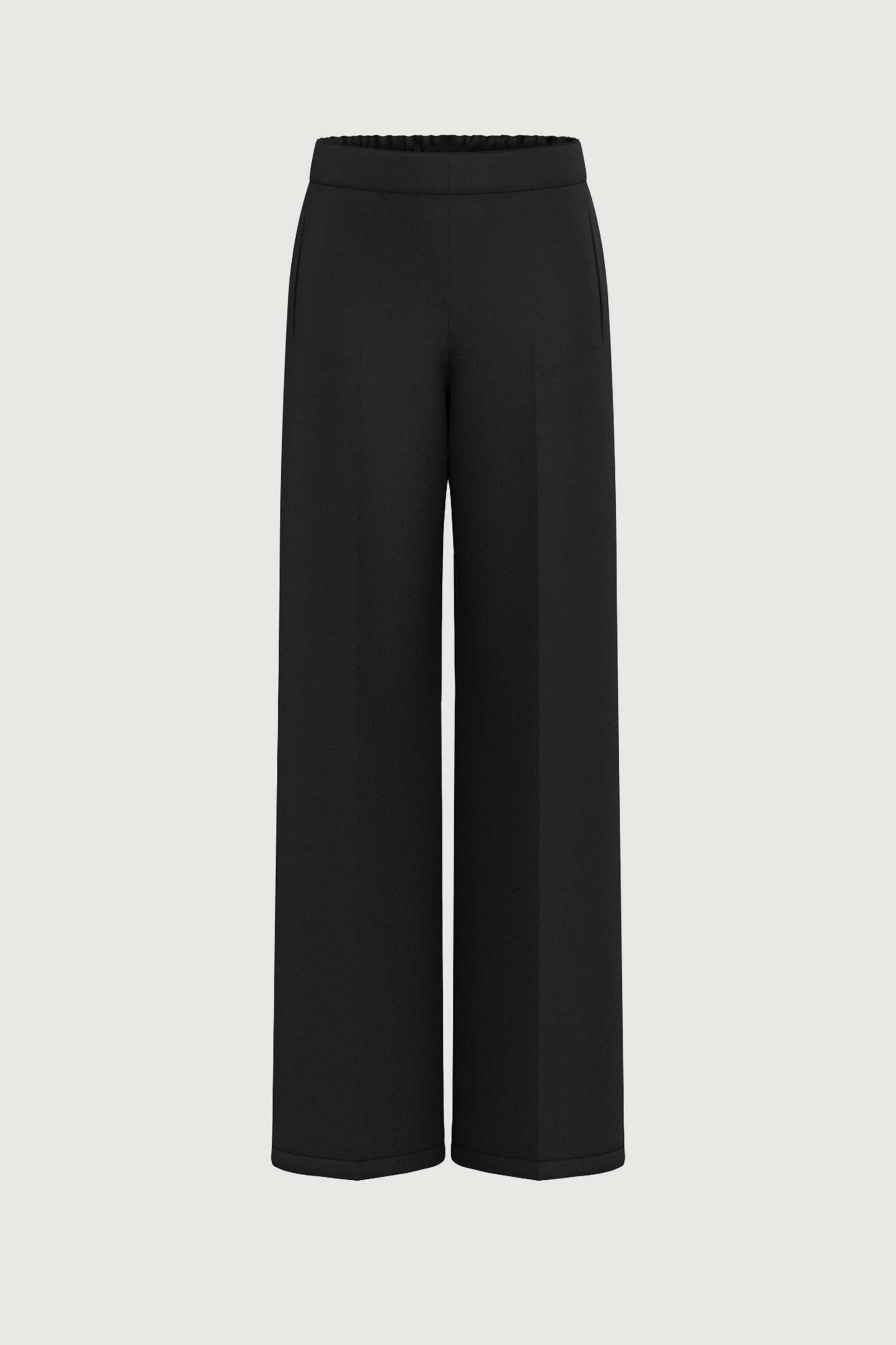 EMME Emme by Marella γυναικείο παντελόνι από faux δέρμα "Anello" - 2525786062200 Μαύρο - 4