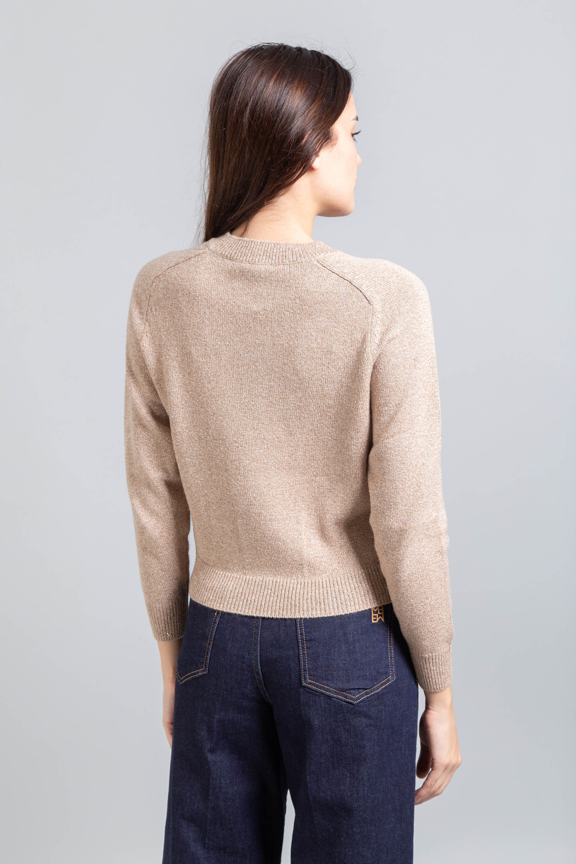 Emme by Marella γυναικεία πλεκτή μπλούζα με ρόμβο στην πλέξη - 2525366062200 Μπεζ φωτογραφία