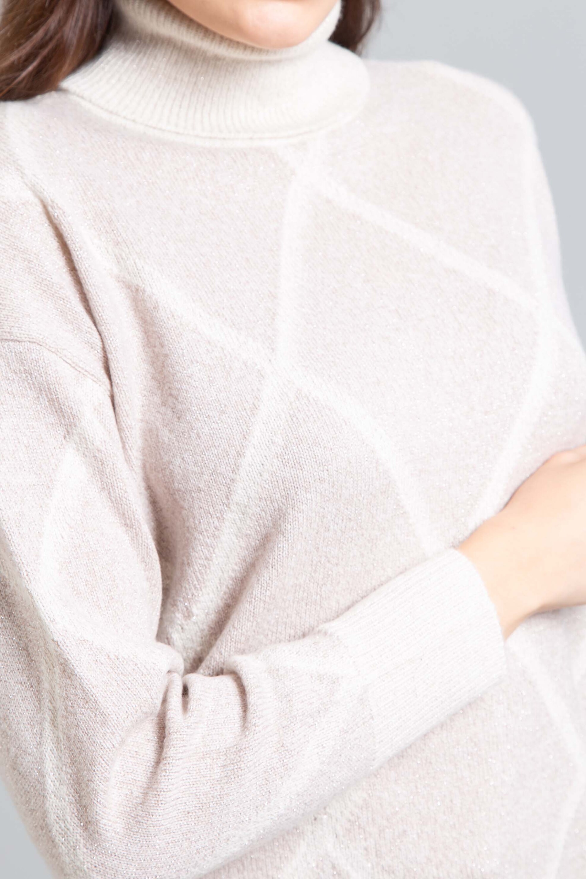 Emme by Marella γυναικεία πλεκτή μπλούζα με γεωμετρικό σχέδιο - 2525366072200 Εκρού φωτογραφία