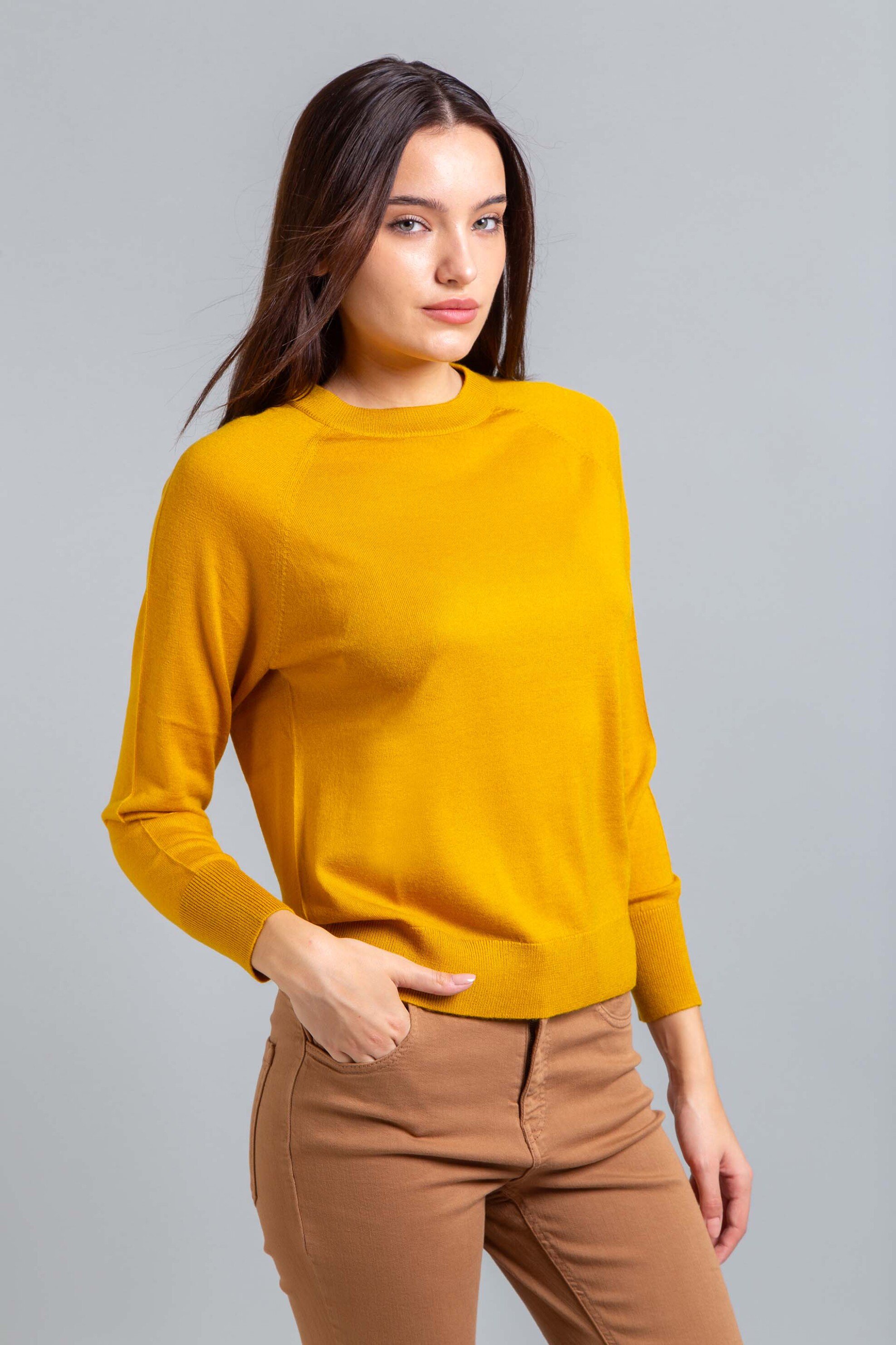 Emme by Marella γυναικεία πλεκτή μπλούζα - 2525366372200 Μουσταρδί φωτογραφία