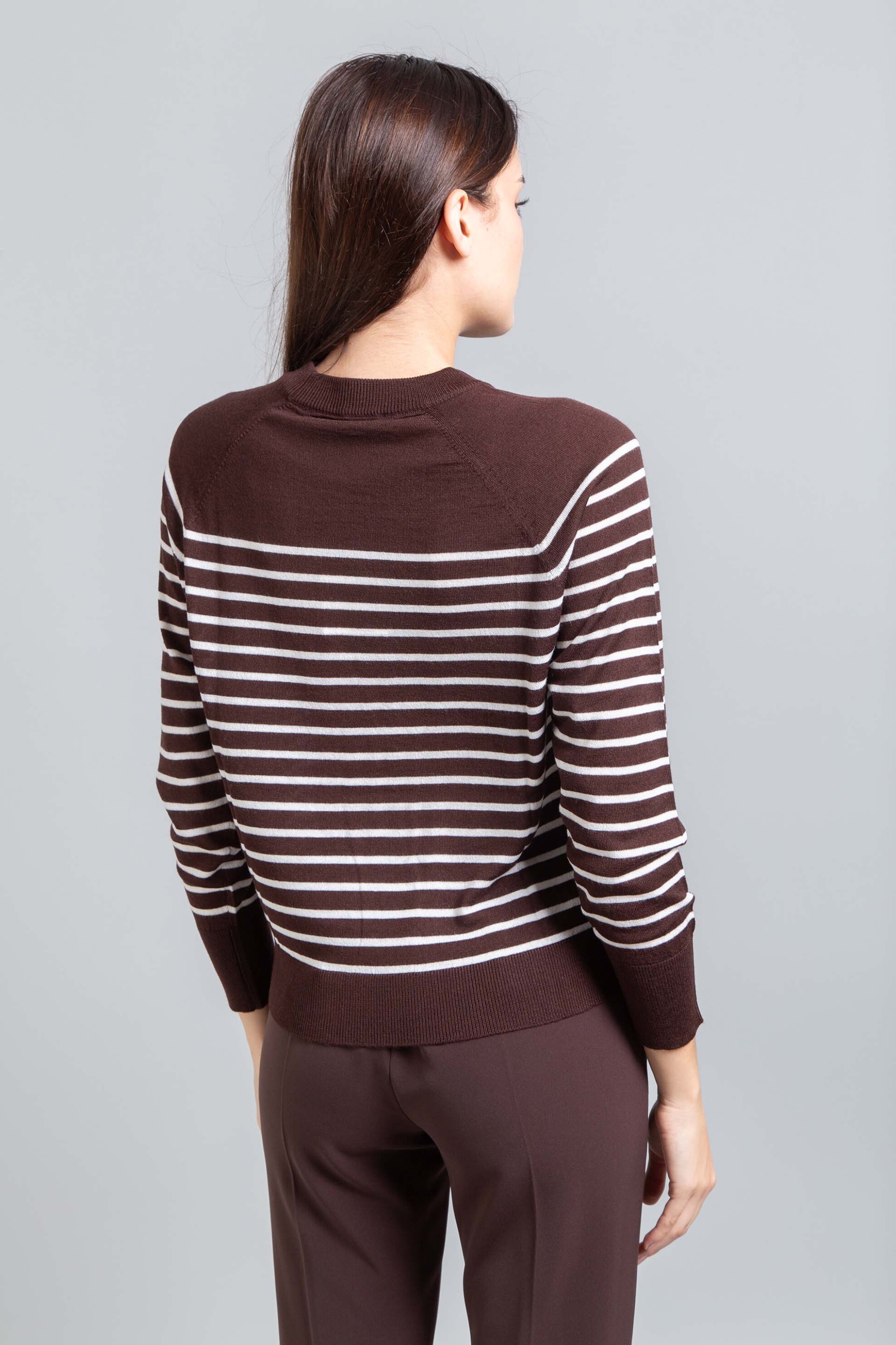 Emme by Marella γυναικεία πλεκτή μπλούζα - 2525366372200 Καφέ Σκούρο φωτογραφία