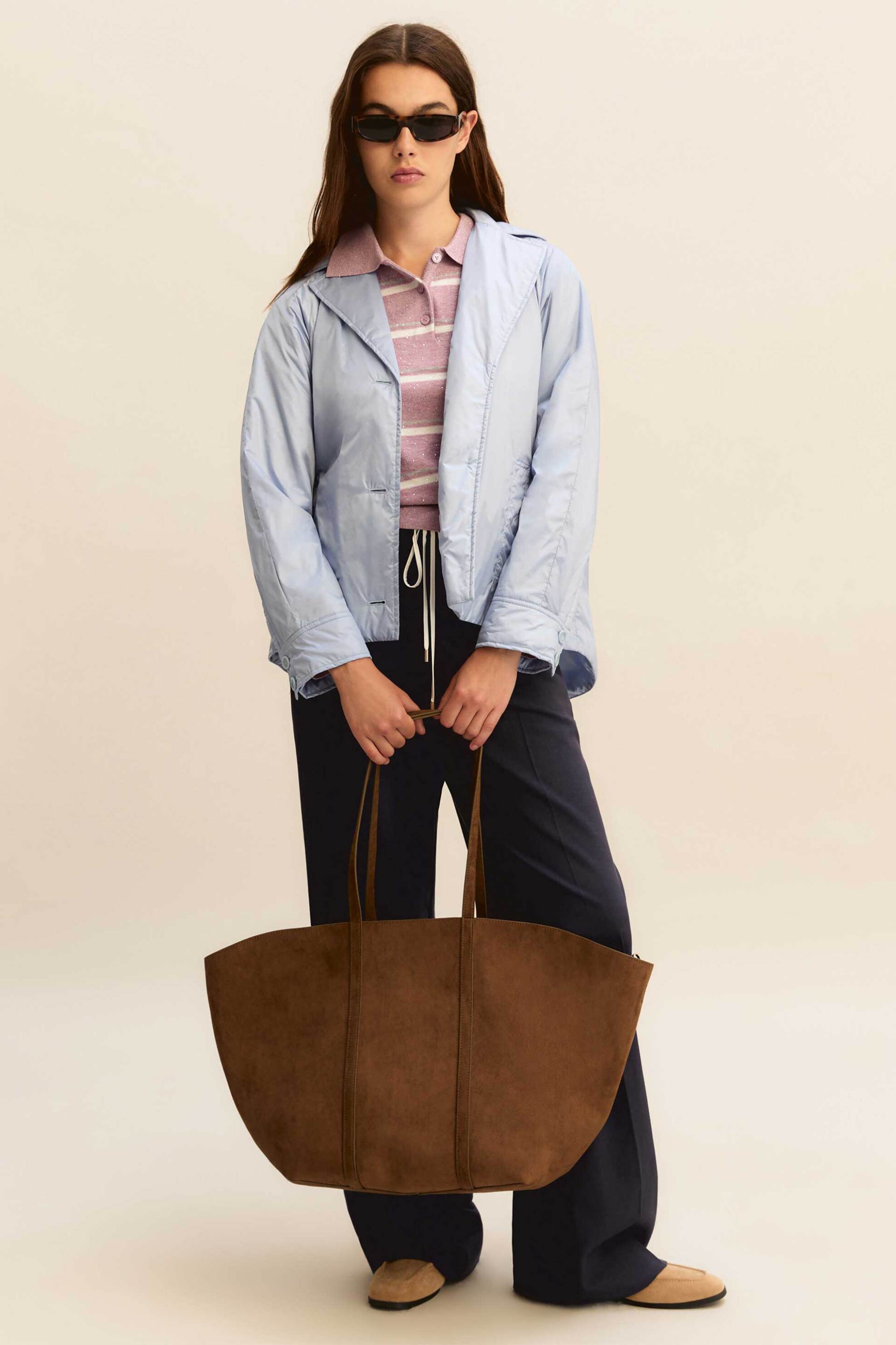 Emme by Marella γυναικείο jacket αδιάβροχο - 2615021021 Μπλε Ανοιχτό φωτογραφία