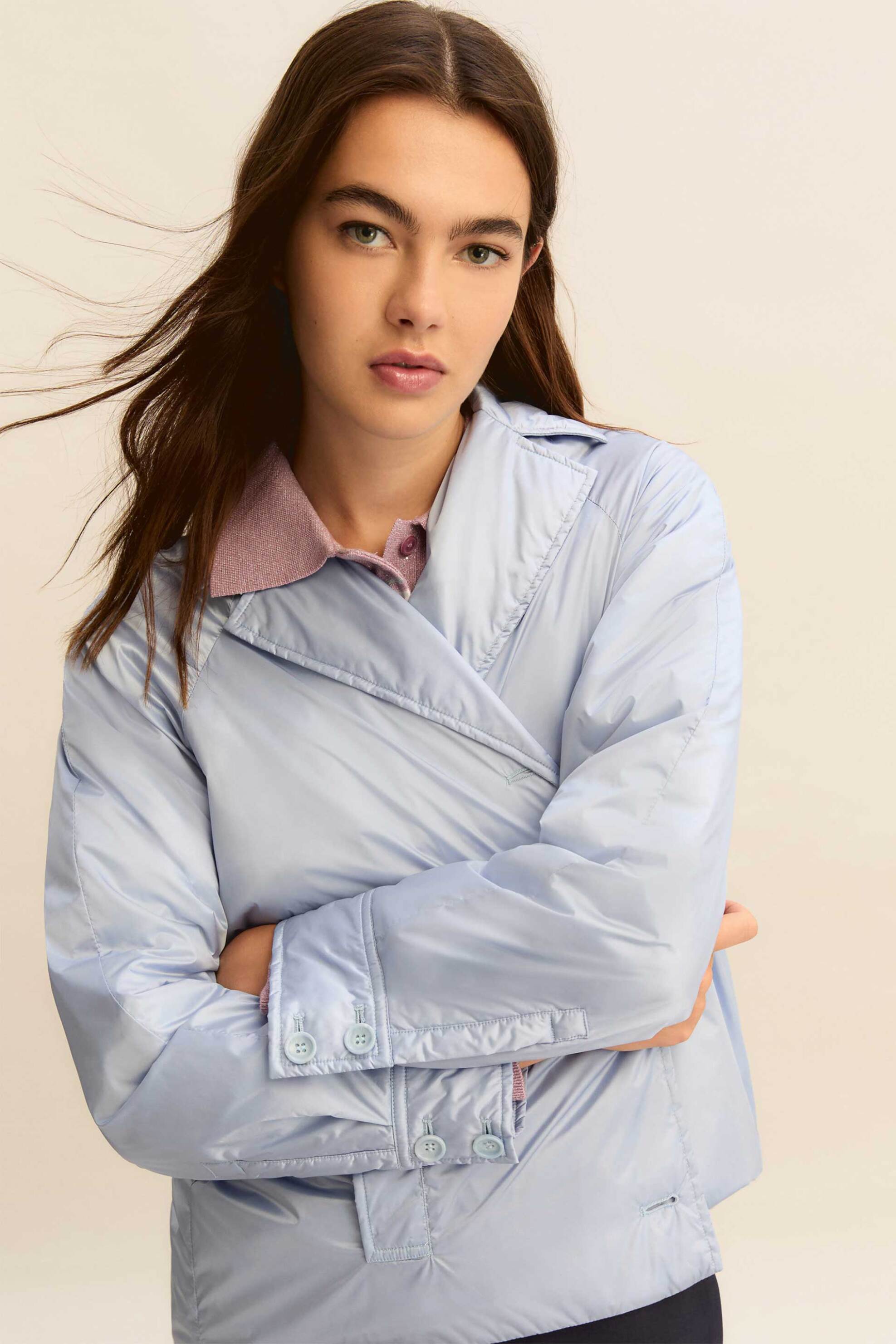 Emme by Marella γυναικείο jacket αδιάβροχο - 2615021021 Μπλε Ανοιχτό φωτογραφία
