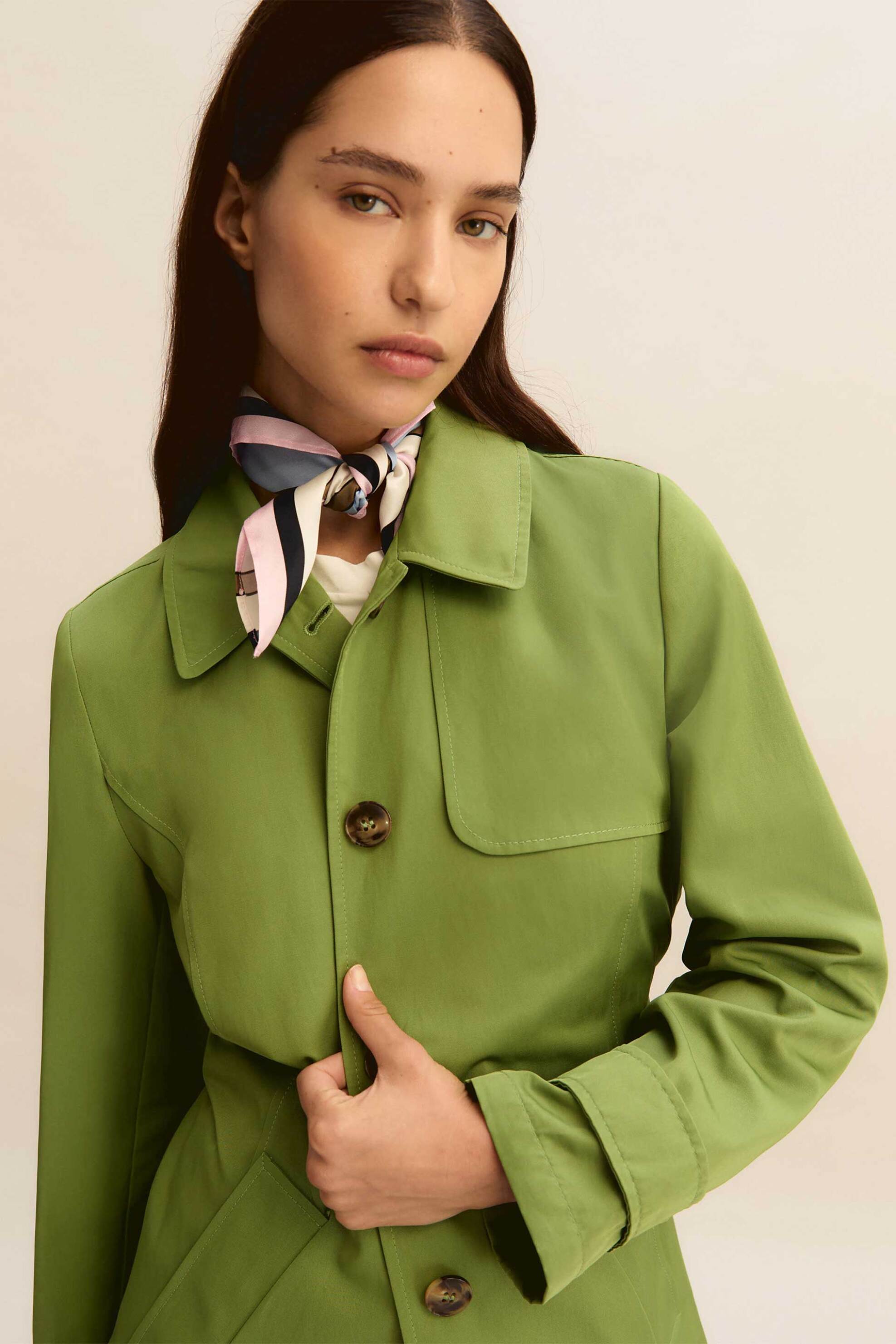 Emme by Marella γυναικεία καπαρντίνα "Emmopera" - 2615021111 Πράσινο φωτογραφία