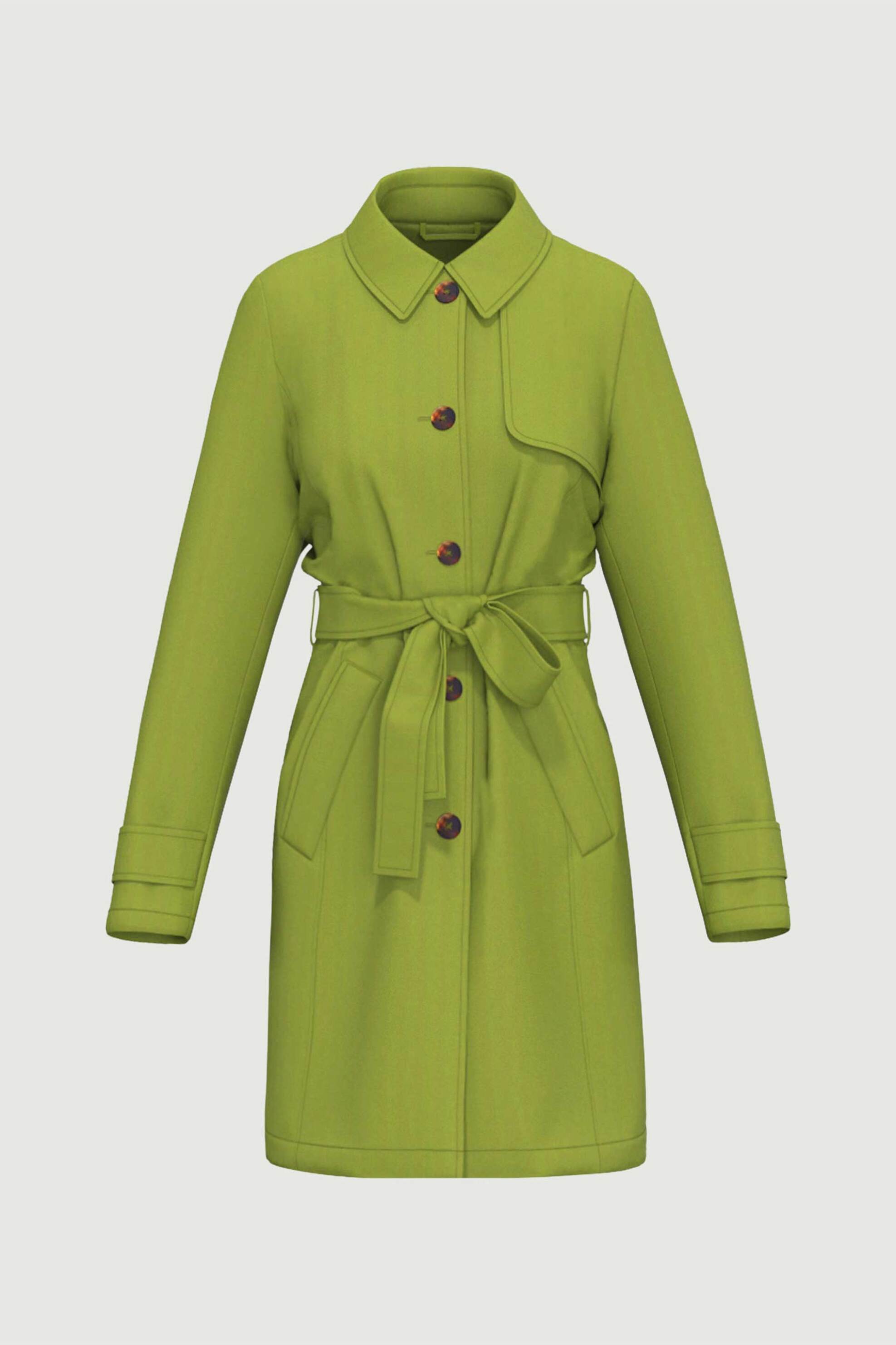 Emme by Marella γυναικεία καπαρντίνα "Emmopera" - 2615021111 Πράσινο φωτογραφία