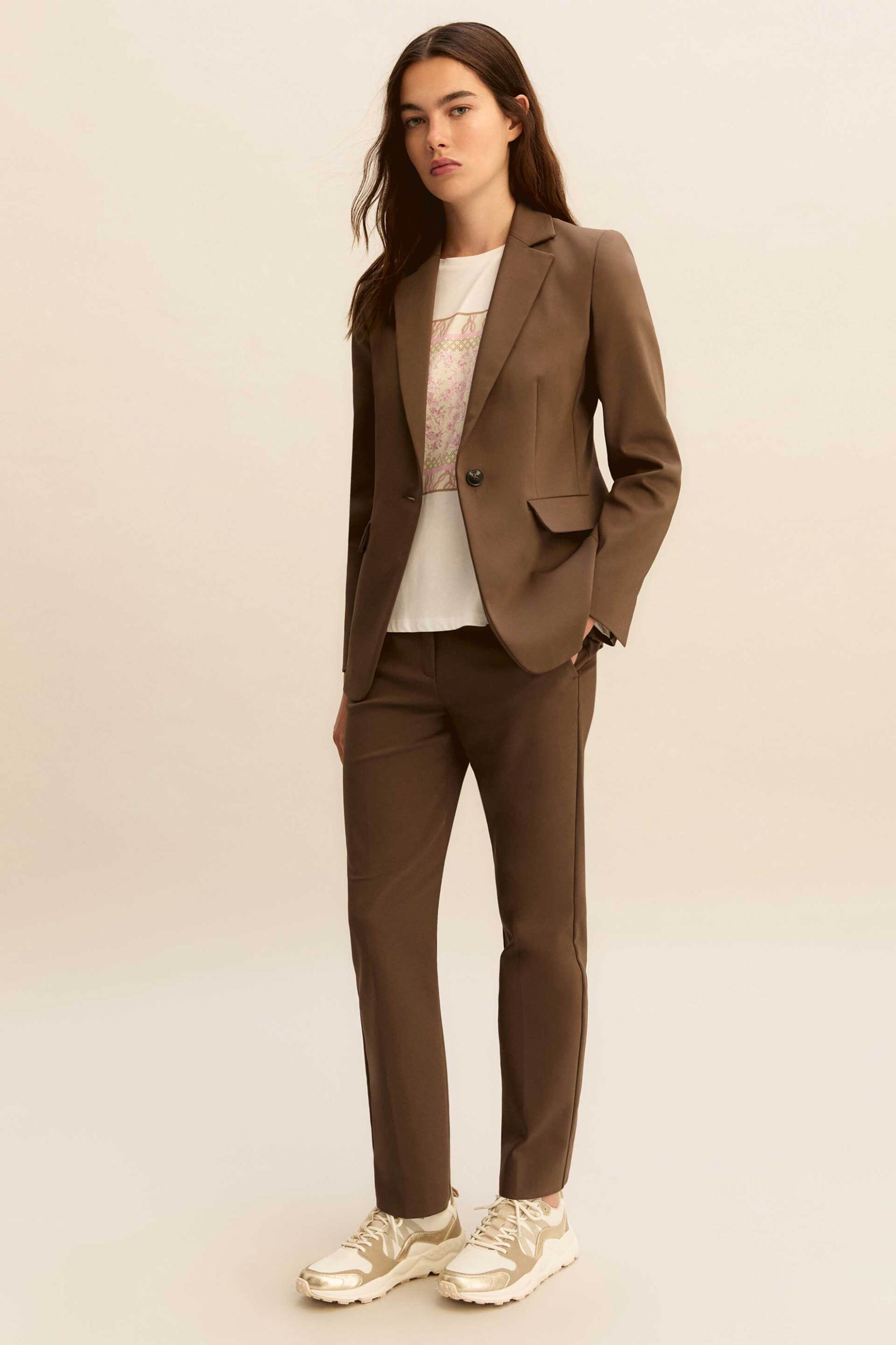 Emme by Marella γυναικείο σακάκι "Emmvolare" - 2615041121 Λαδί