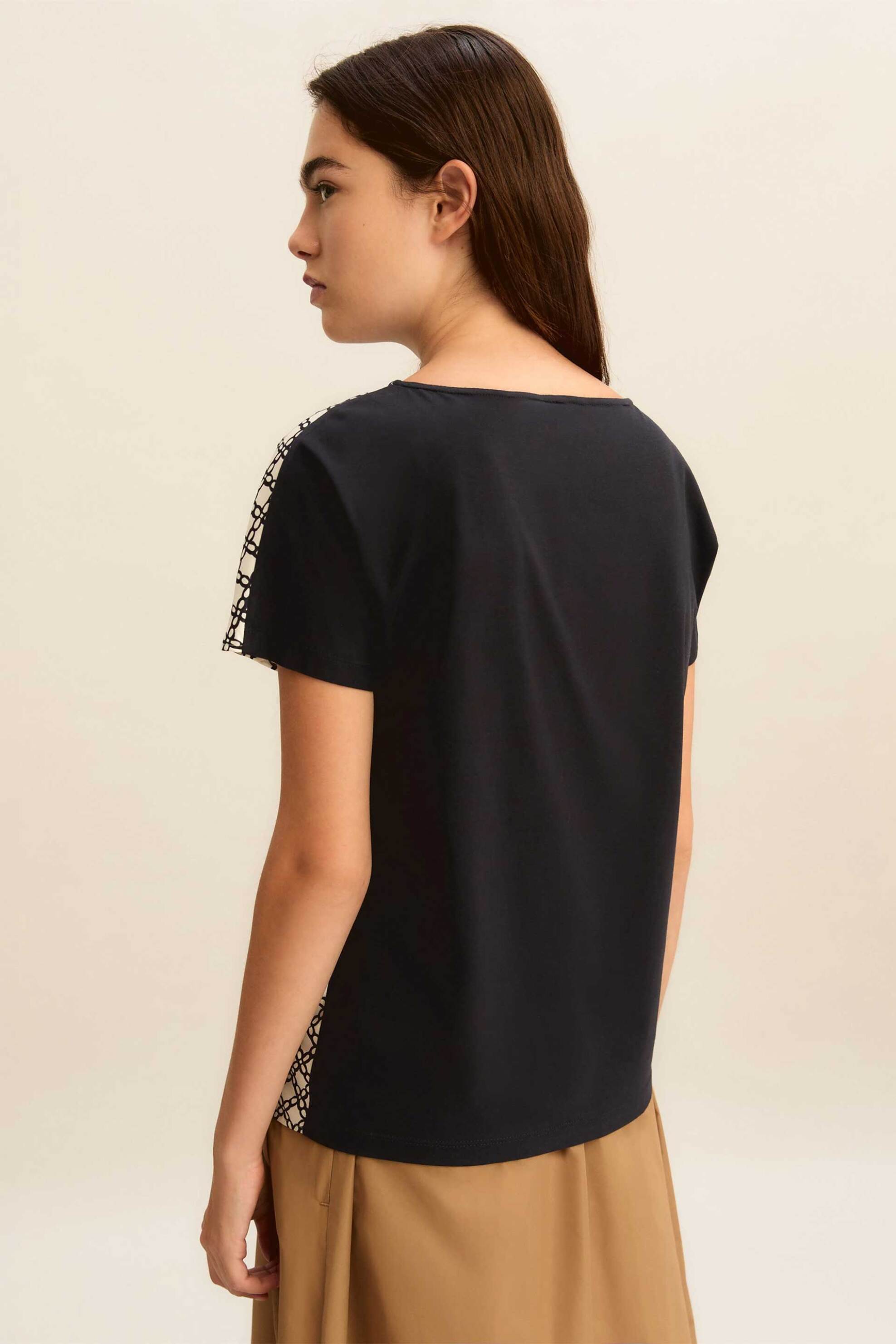 EMME Emme by Marella γυναικεία μπλούζα με all-over print "Emmsansa" - 2615111071 Λευκό - 3