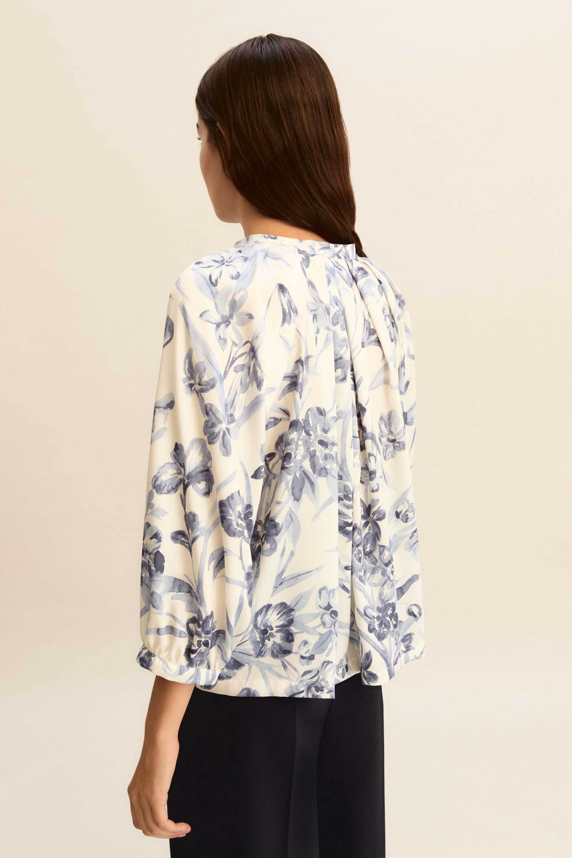 EMME Emme by Marella γυναικεία μπλούζα με floral print "Emmeden" - 2615111171 Μπλε Ανοιχτό - 3