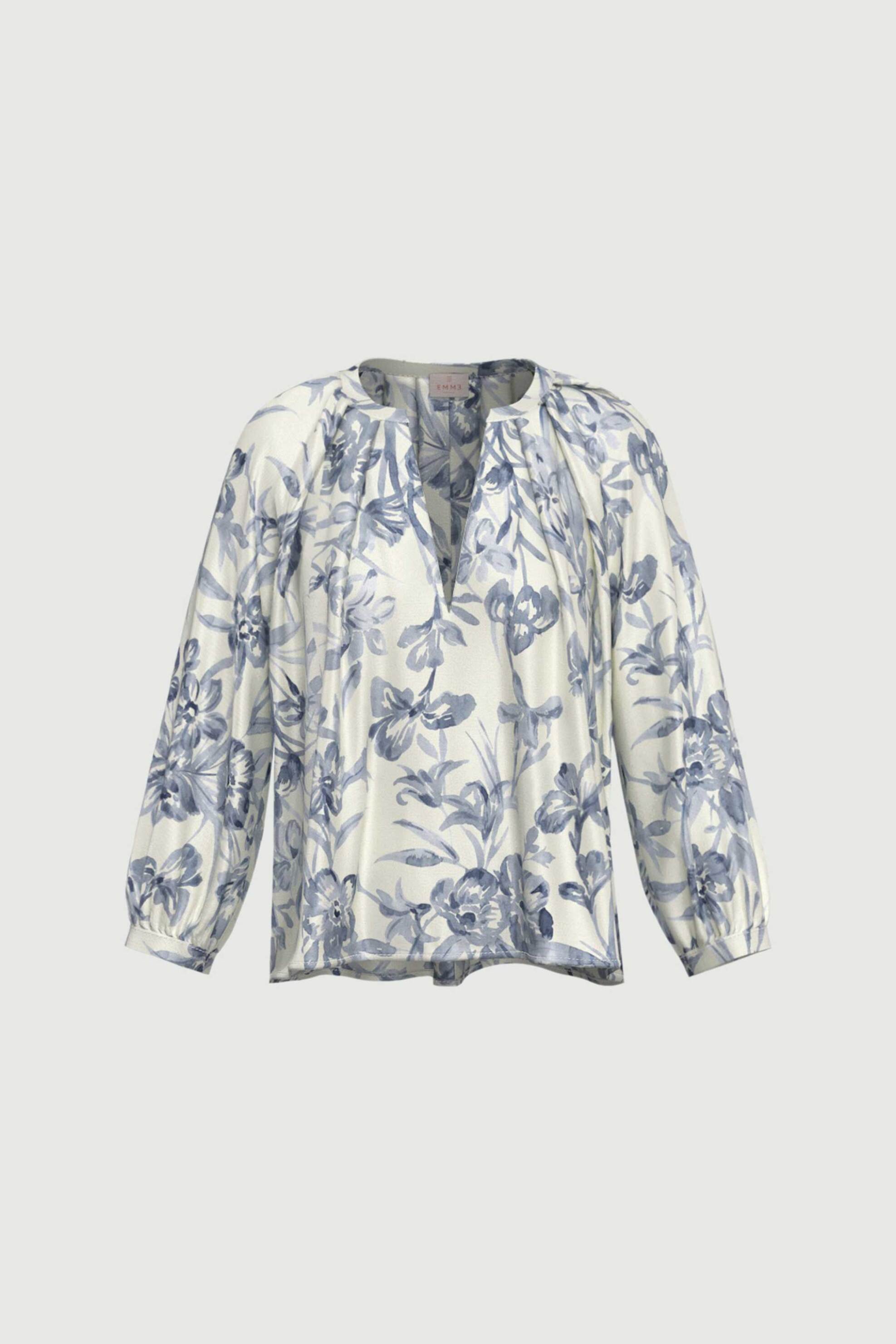 Emme By Marella Γυναικεία Μπλούζα με Floral Print Emmeden - 2615111171 Μπλε Ανοιχτό