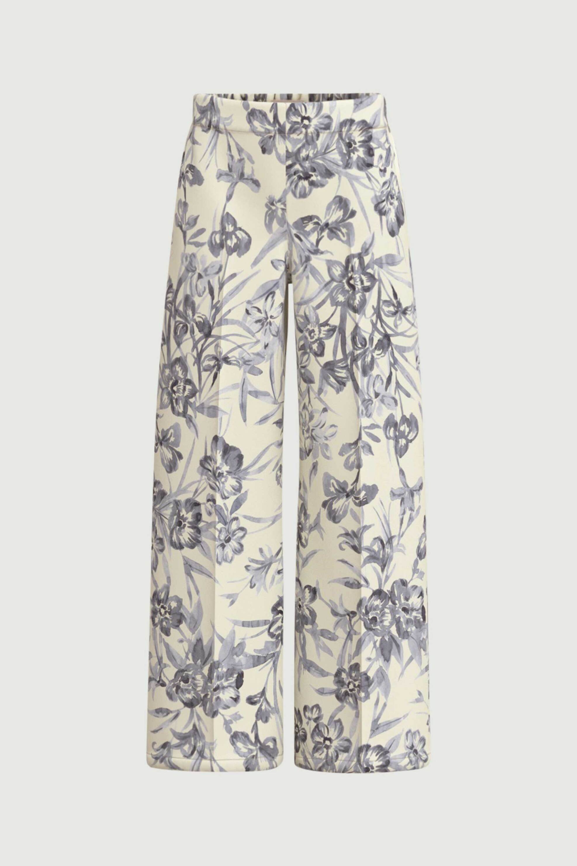 Emme by Marella γυναικείο παντελόνι με floral print "Emmtapioca" - 2615131191 Μπλε Ανοιχτό φωτογραφία