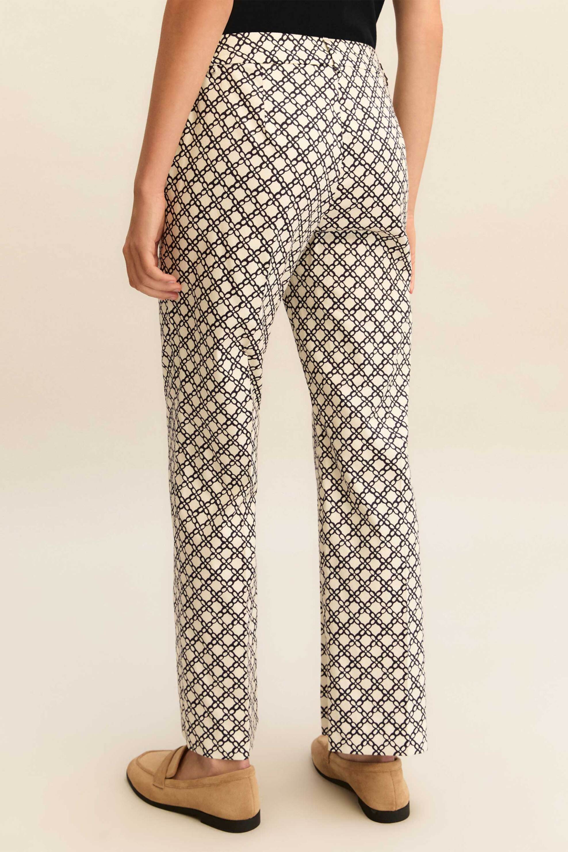 Emme by Marella γυναικείο παντελόνι μονόχρωμο "Emmgatti" - 2615131201 Κρέμ φωτογραφία