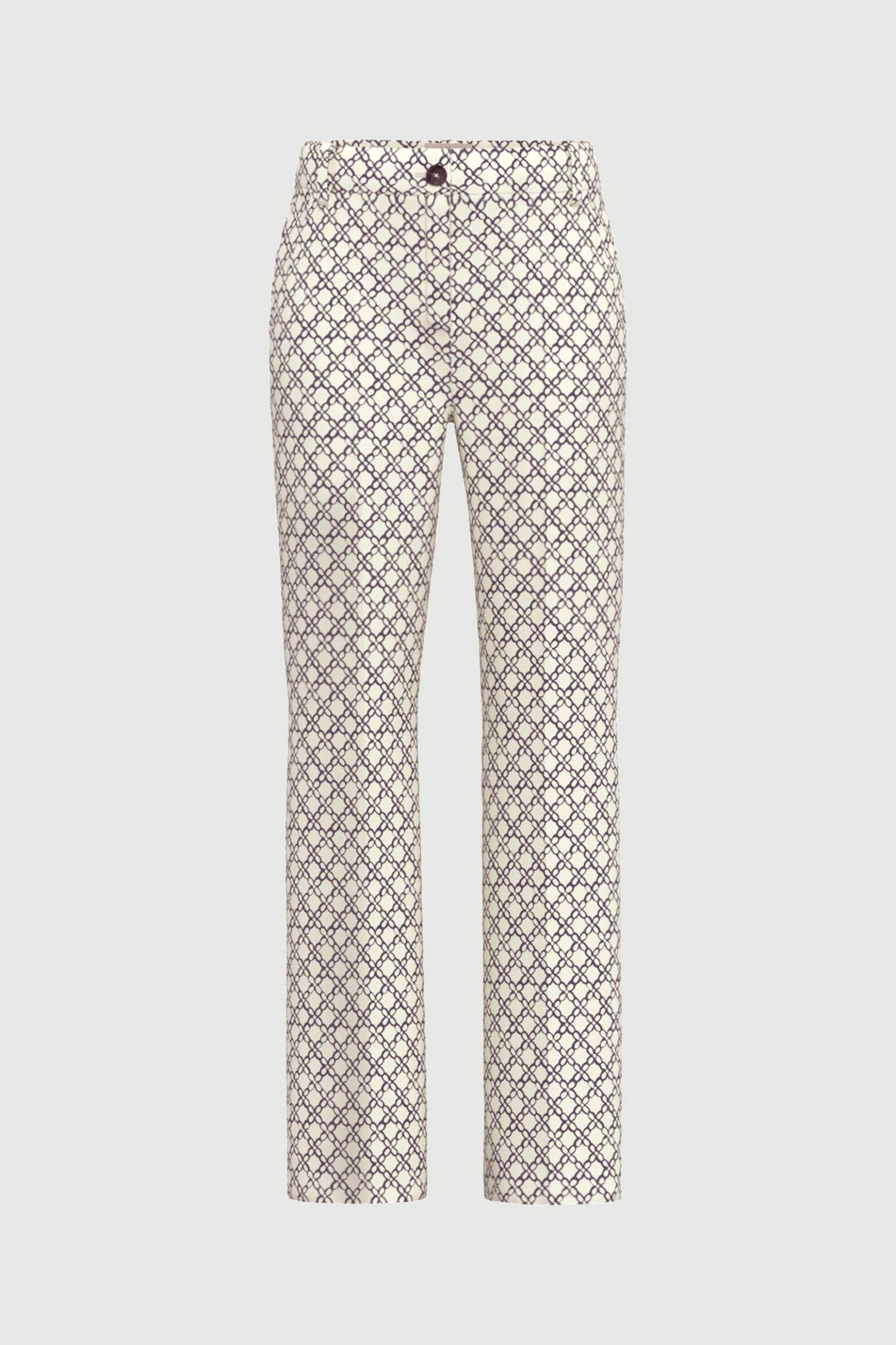 Emme by Marella γυναικείο παντελόνι μονόχρωμο "Emmgatti" - 2615131201 Κρέμ φωτογραφία