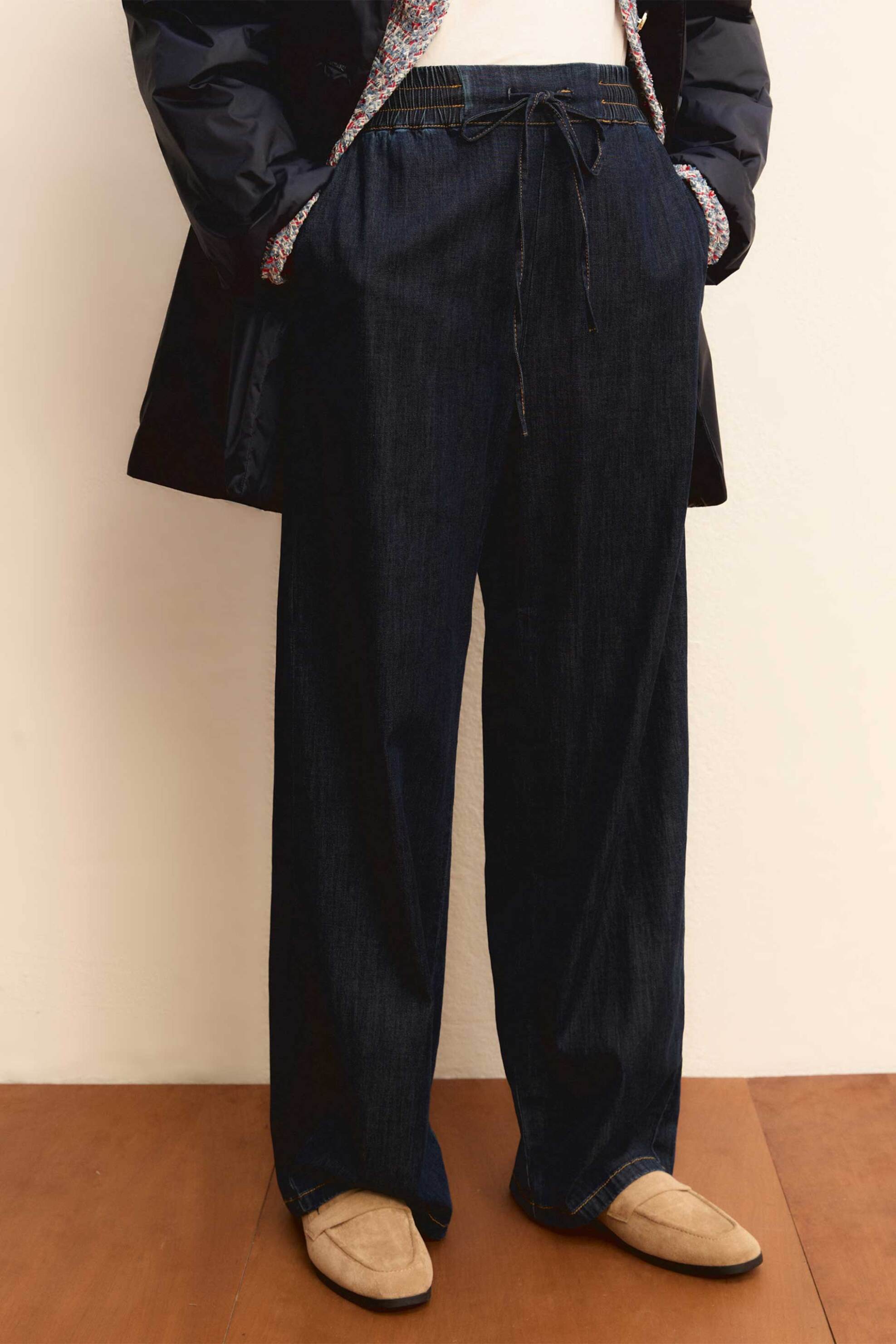 EMME Emme by Marella γυναικείο παντελόνι τζιν "Emmfingere" - 2615181091 Denim Blue Σκούρο - 3