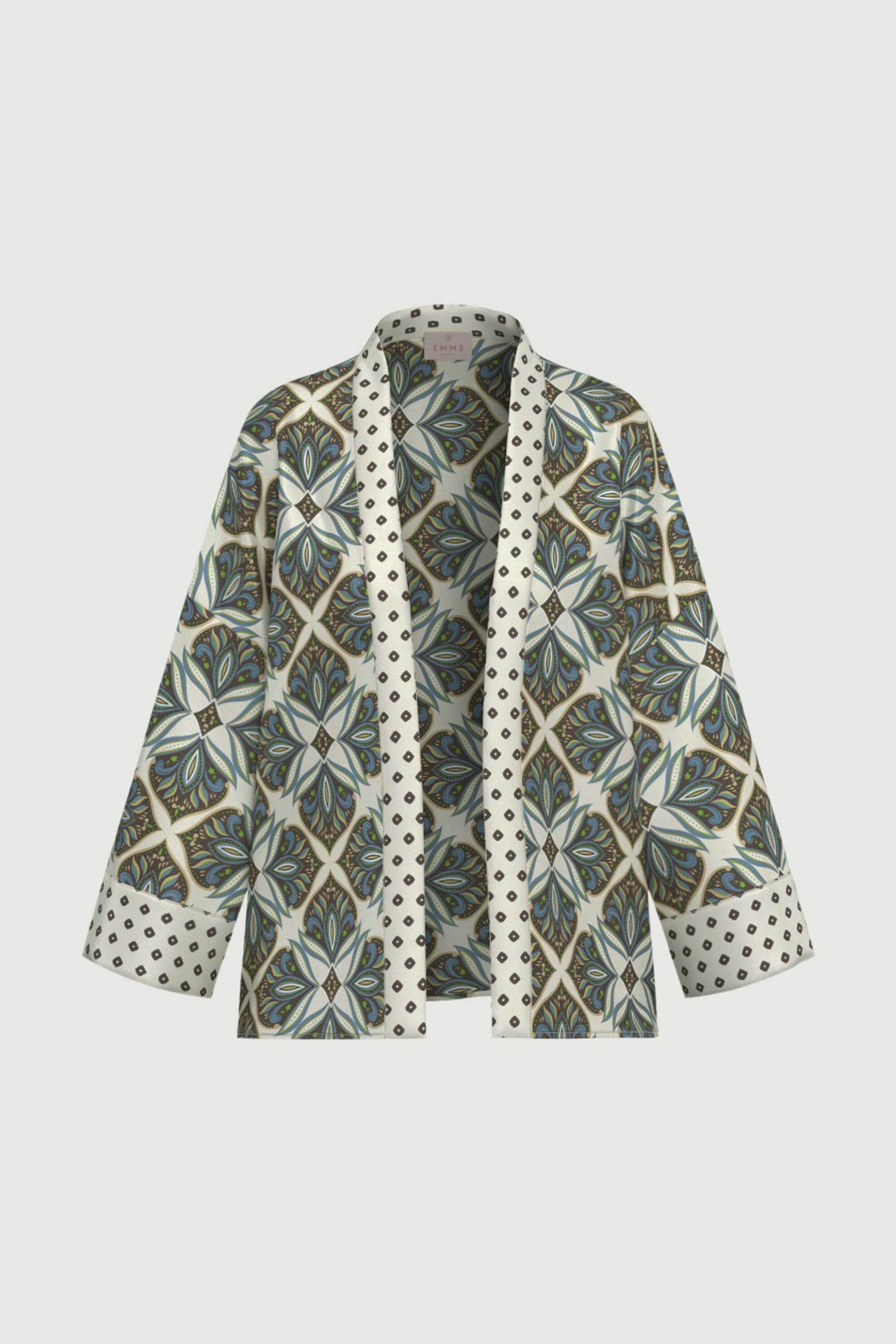 Emme by Marella γυναικείο κιμονό με εμπριμέ σχέδιο "Emmatollo" - 2615191041 Λευκό φωτογραφία