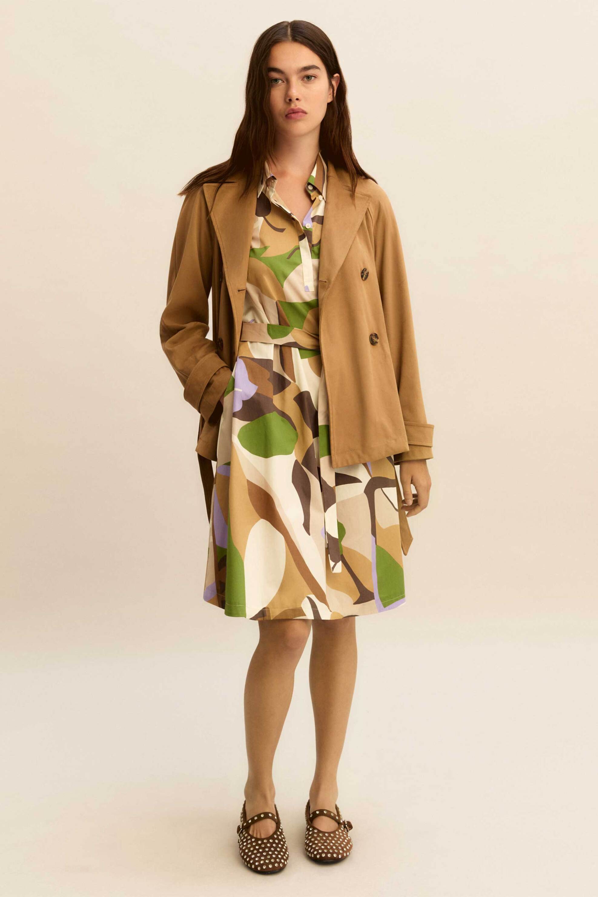 Emme by Marella γυναικείο mini φόρεμα "Emmolmo" - 2615221061 Μπεζ