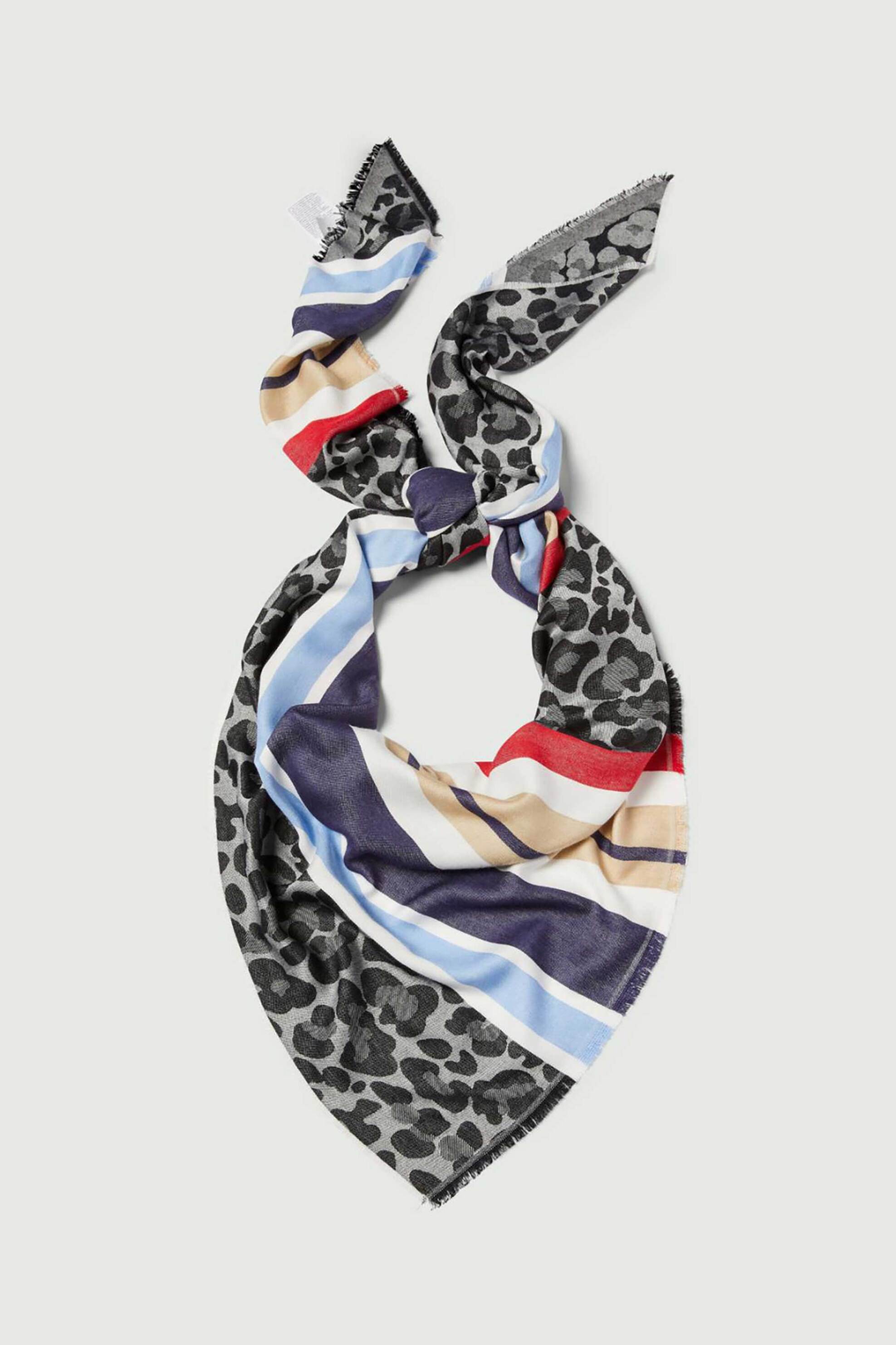 Emme by Marella γυναικείο φουλάρι με print "Emmcorsaro" - 2615541031 Μπλε Ανοιχτό