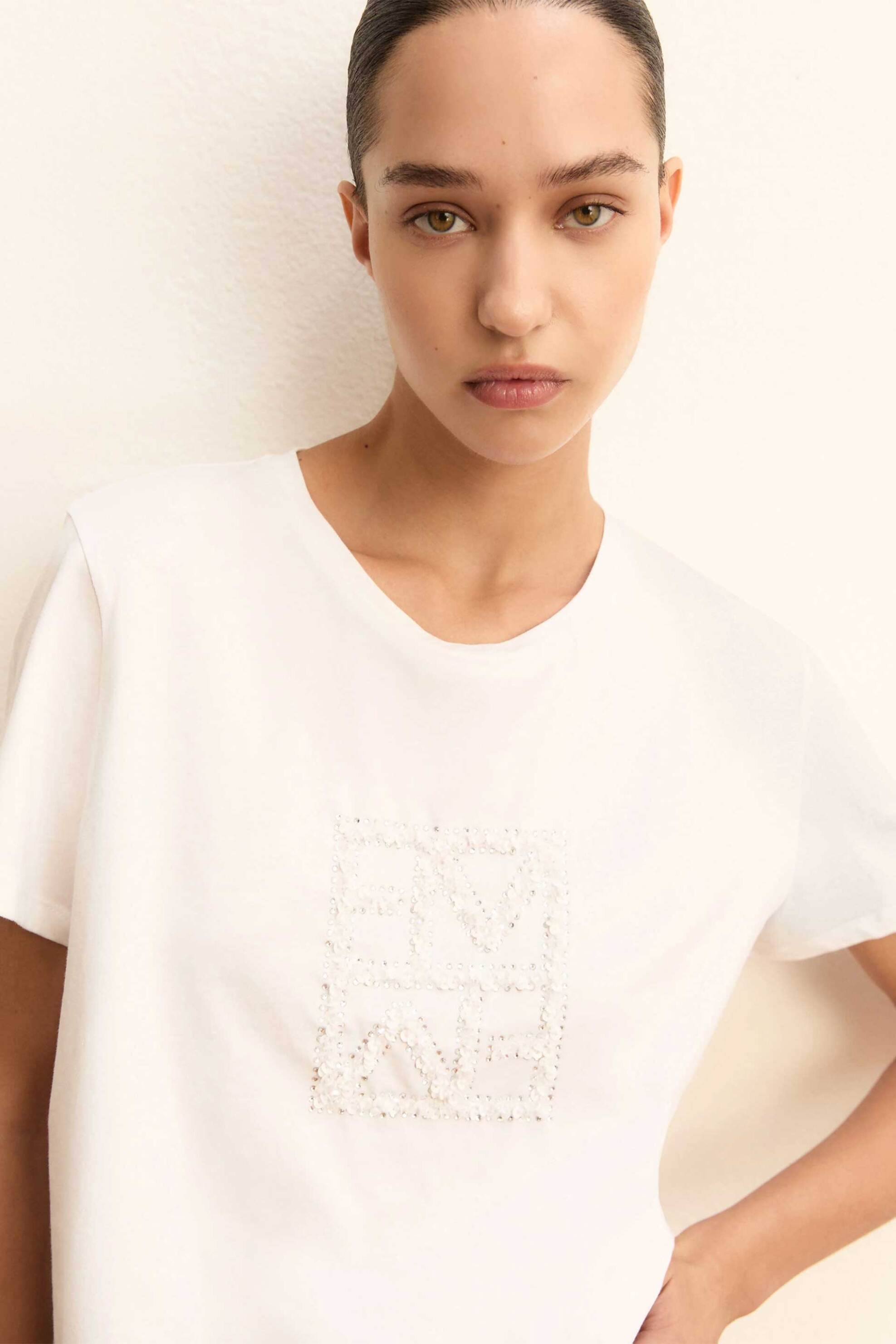 Emme by Marella γυναικείο Τ-shirt με παγιέτα 