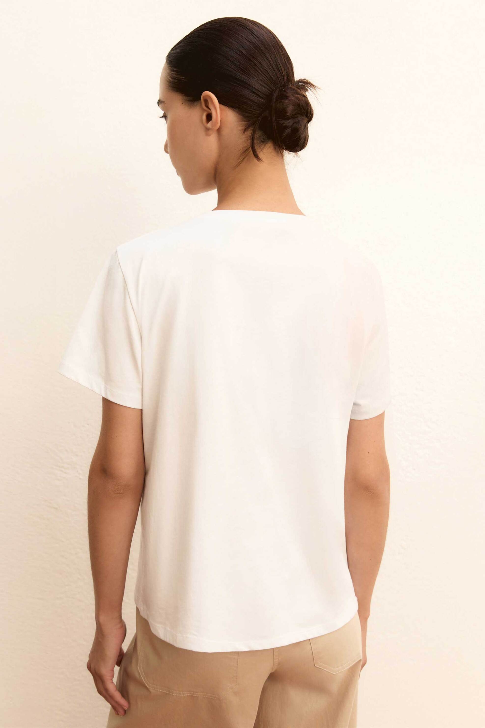 Emme By Marella Γυναικείο Τ-Shirt με Παγιέτα Emmtema - 2615971031 Λευκό