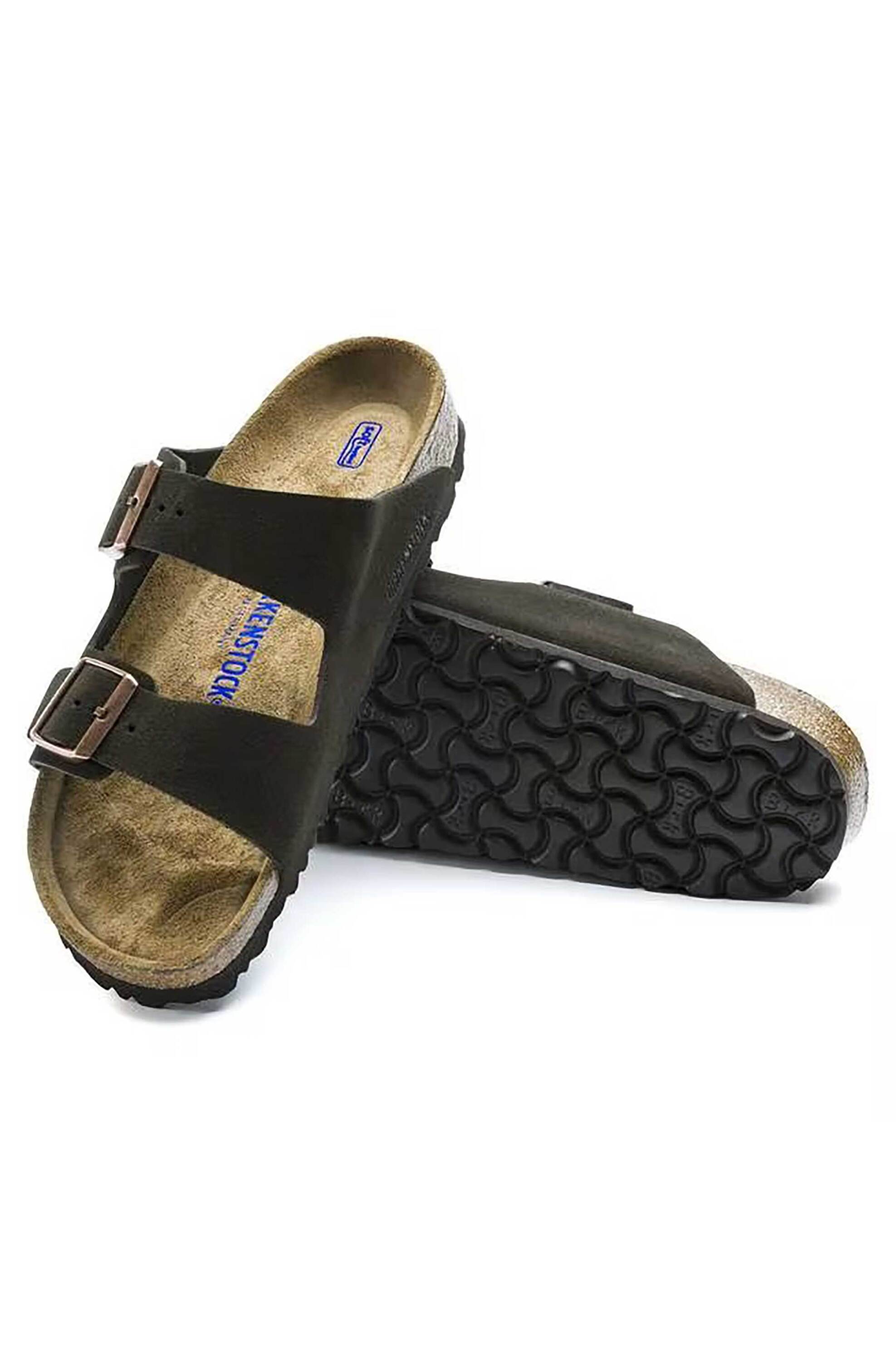 Birkenstock Ανδρικά Σανδάλια Arizona Soft Footbed - 951311003546 Καφέ Σκούρο