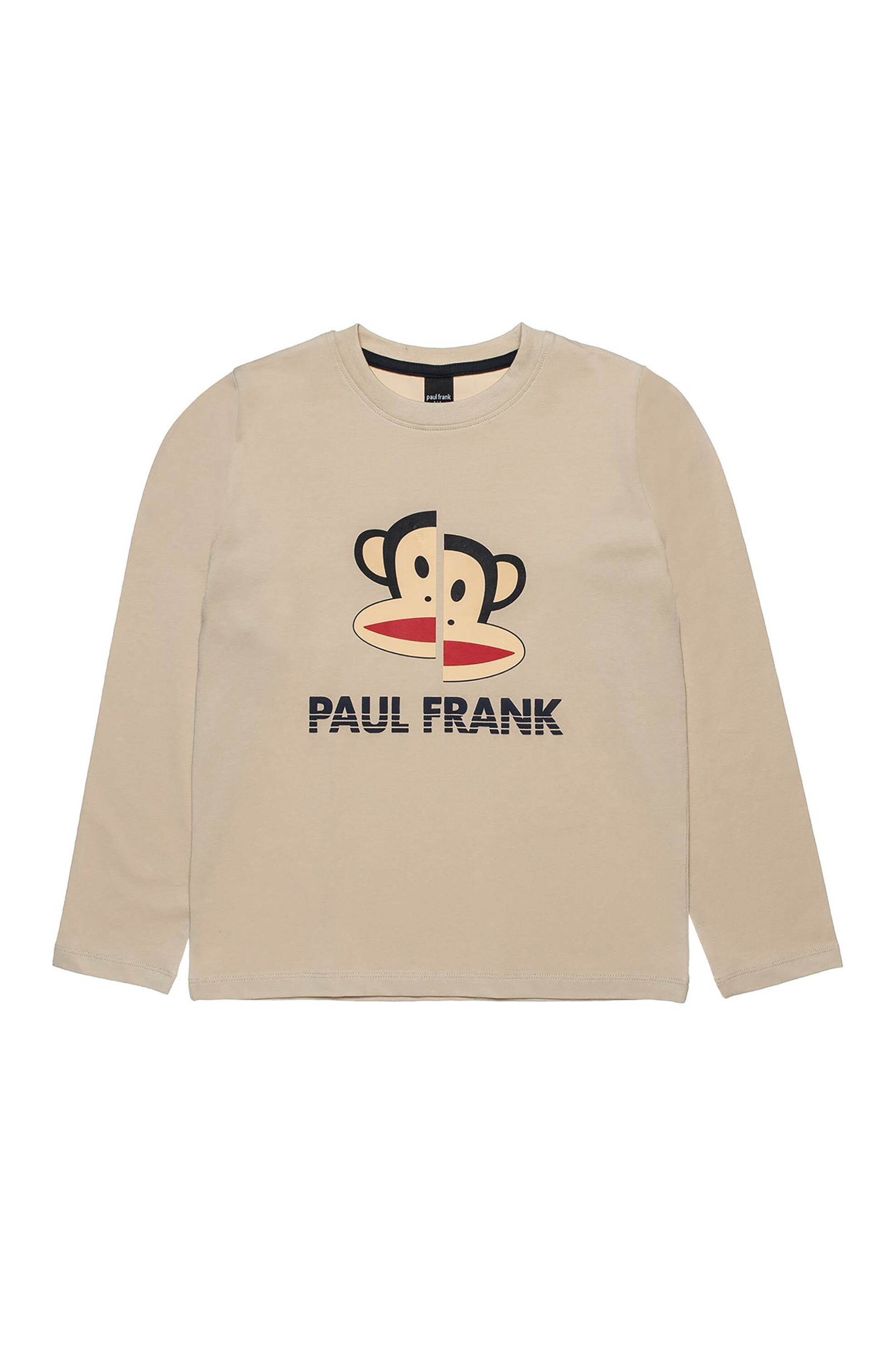 Alouette παιδική μπλούζα με ανάγλυφα στοιχεία "Paul Frank" (6 - 12 ετών) - 00121577 Μπεζ φωτογραφία