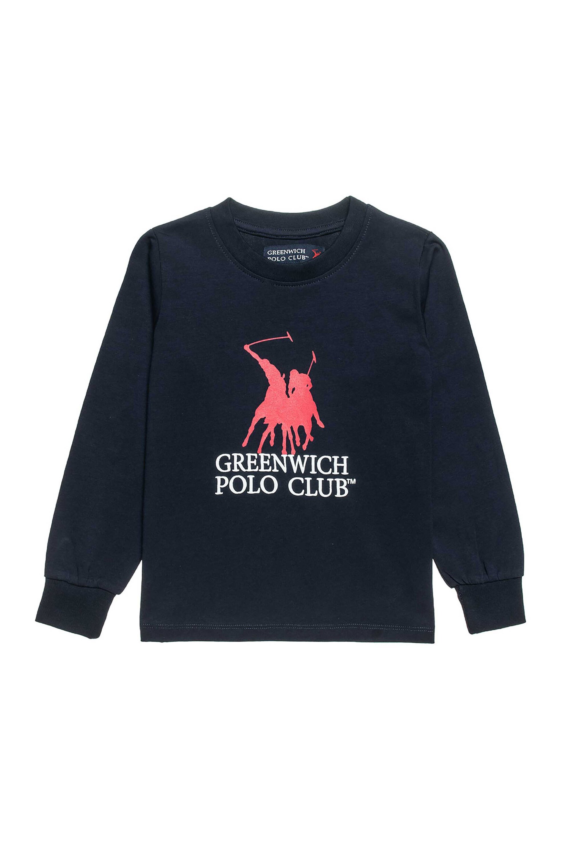 ALOUETTE Alouette παιδική μπλούζα με ανάγλυφο λογότυπο "Greenwich Polo Club" (2 - 16 ετών) - 00121604 Μπλε Σκούρο