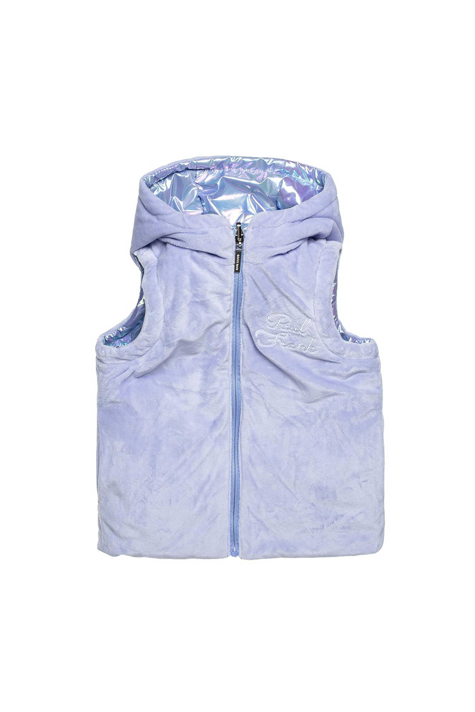 Alouette παιδικό αμάνικο μπουφάν με καπιτονέ σχέδιο και κουκούλα - 00351076 Λιλά φωτογραφία