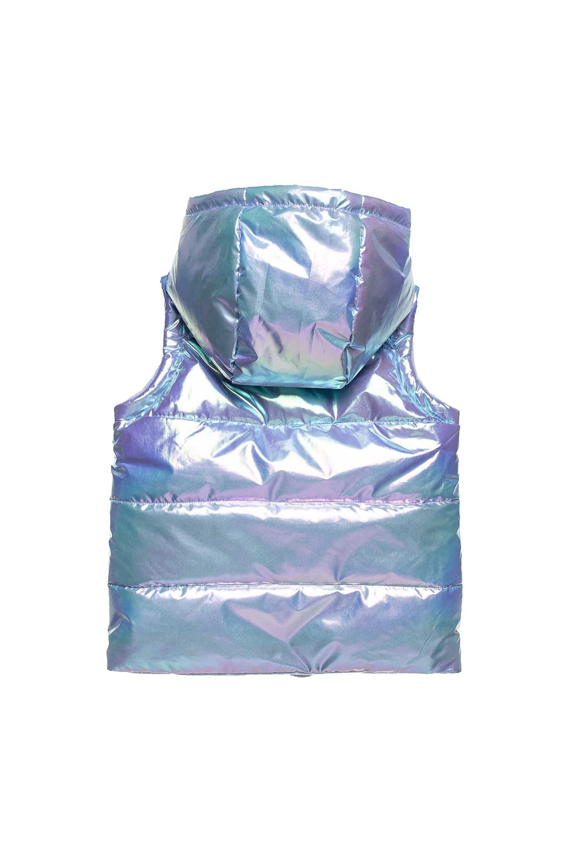 Alouette παιδικό αμάνικο μπουφάν με καπιτονέ σχέδιο και κουκούλα - 00351076 Λιλά φωτογραφία