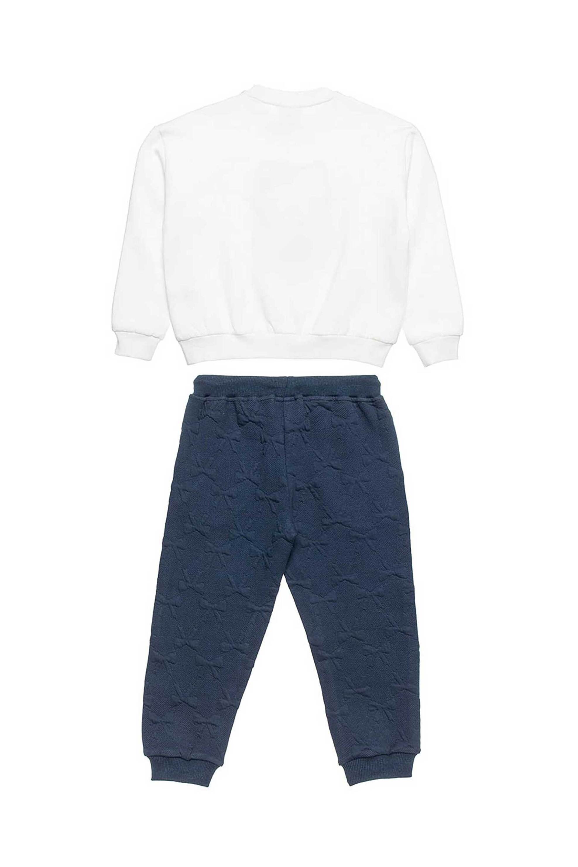 Alouette σετ παιδική μπλούζα φούτερ με παντελόνι φόρμας "Hello Kitty" (18 μηνών - 8 ετών) (2 τεμάχια) - 00330533 Εκρού φωτογραφία