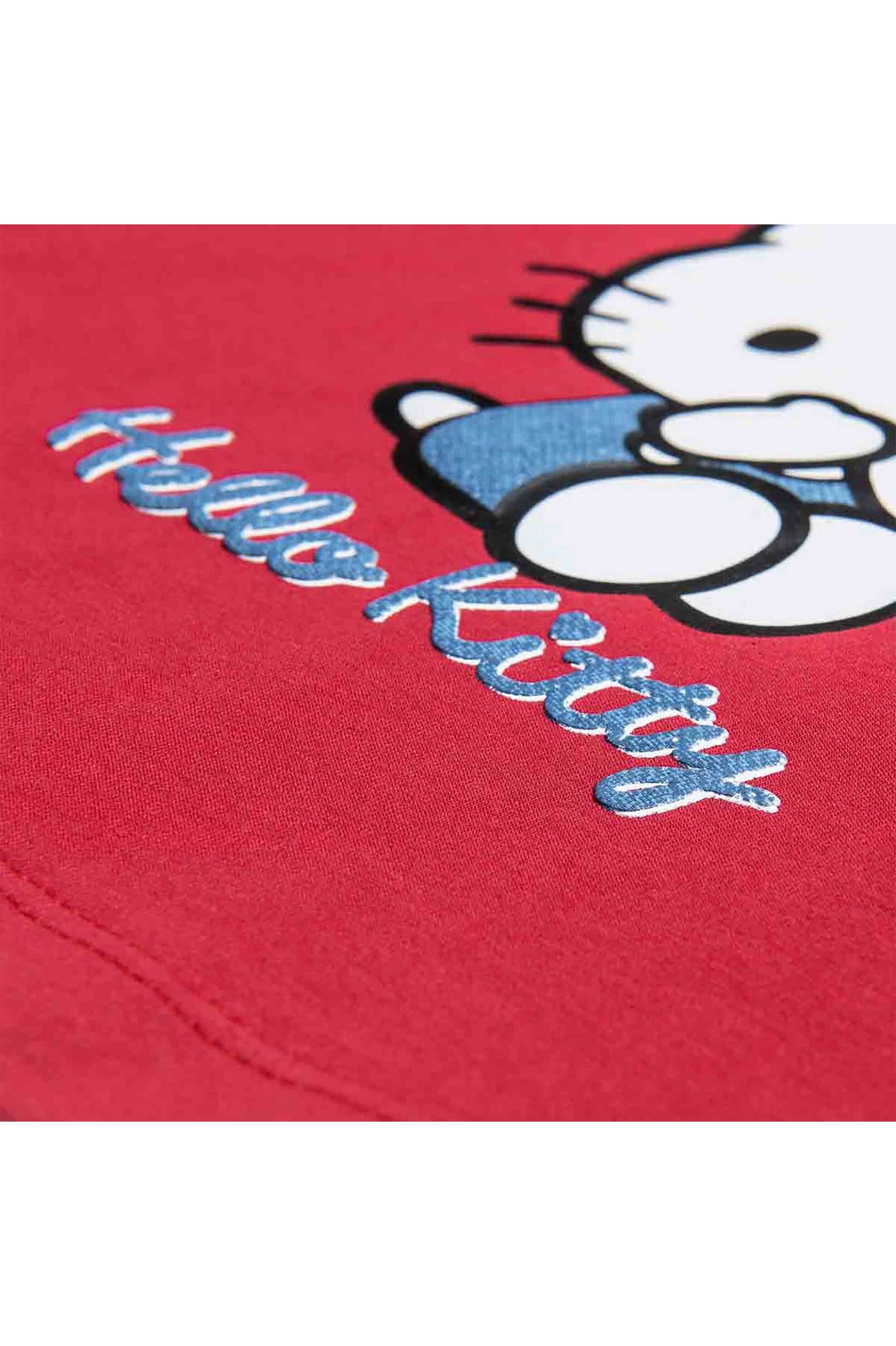 Alouette παιδική μπλούζα με ανάγλυφο lettering "Hello Kitty" ( 18 μηνών - 8 ετών) - 00321176 Κόκκινο φωτογραφία