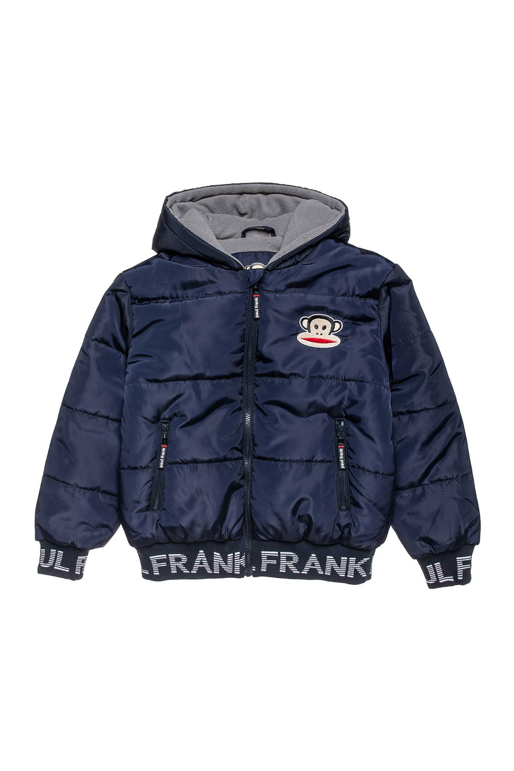 ALOUETTE Alouette παιδικό μπουφάν με κουκούλα και καπιτονέ σχέδιο "Paul Frank" (6 - 16 ετών) - 00160369 Μπλε Σκούρο