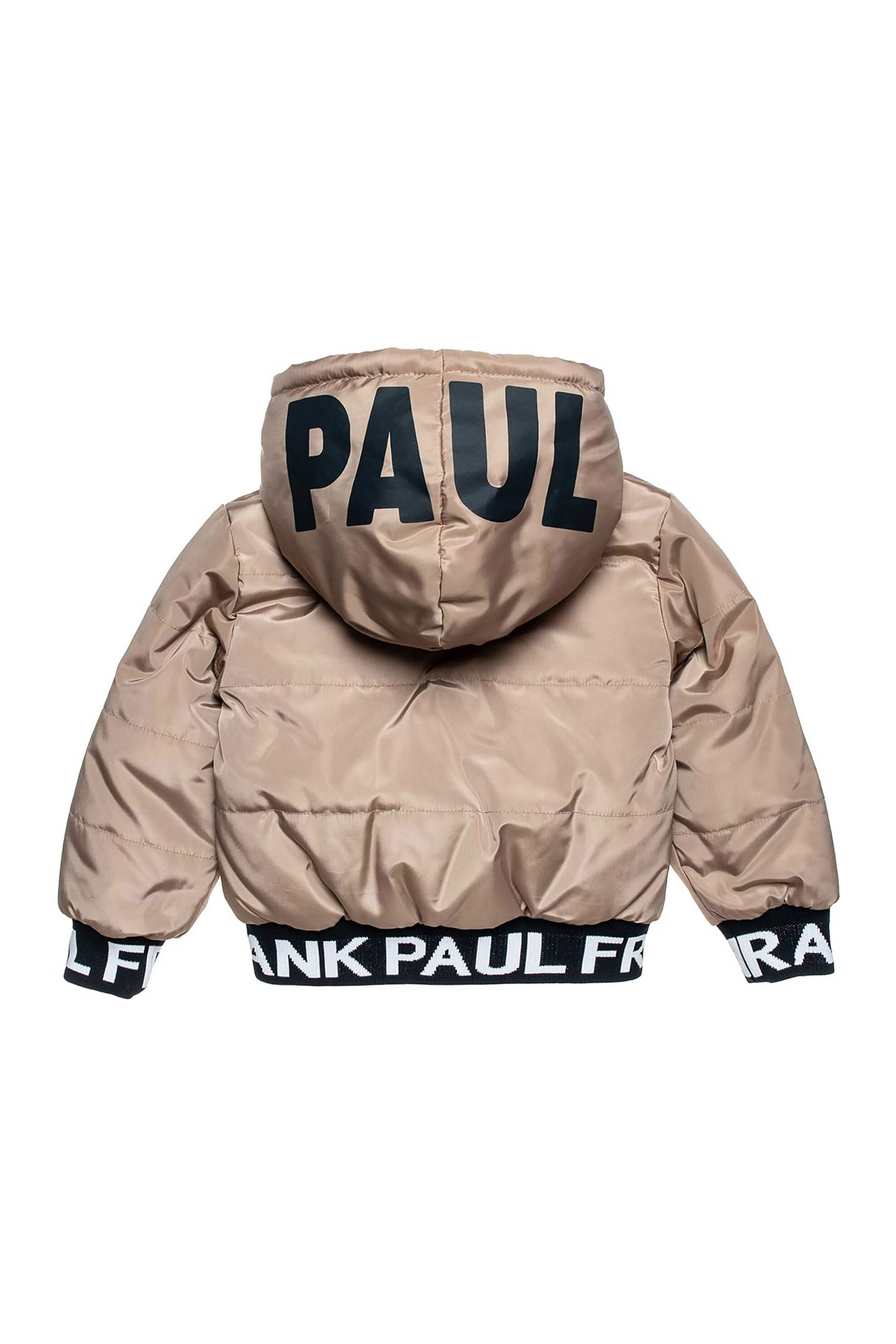 Alouette παιδικό μπουφάν με καπιτονέ σχέδιο και κουκούλα "Paul Frank" (12 μηνών - 5 ετών) - 00360285 Μπεζ φωτογραφία