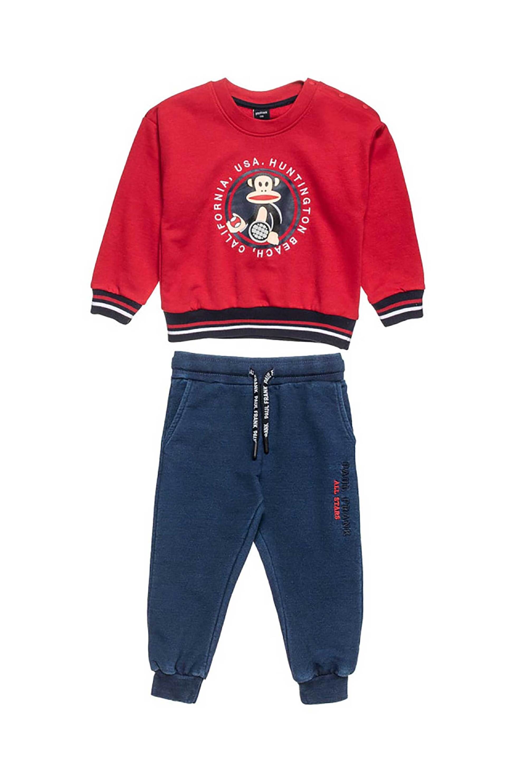 Alouette παιδικό σετ φόρμας "Paul Frank" (12 μηνών-5 ετών) - 00330537 Κόκκινο
