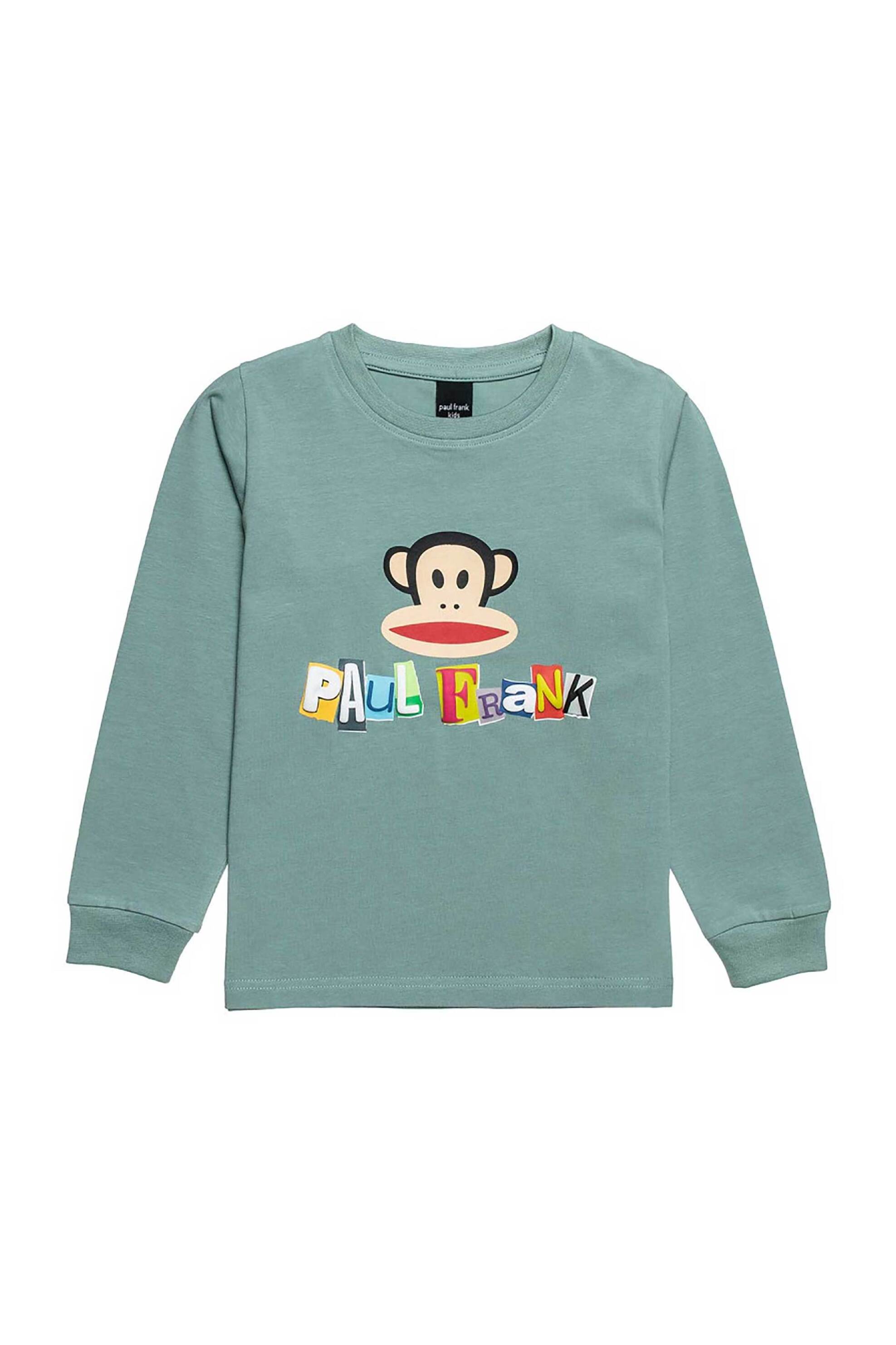 Alouette παιδική μπλούζα με ανάγλυφο σχέδιο "Paul Frank" (12 μηνών-5 ετών) - 00321195 Πράσινο Μέντας