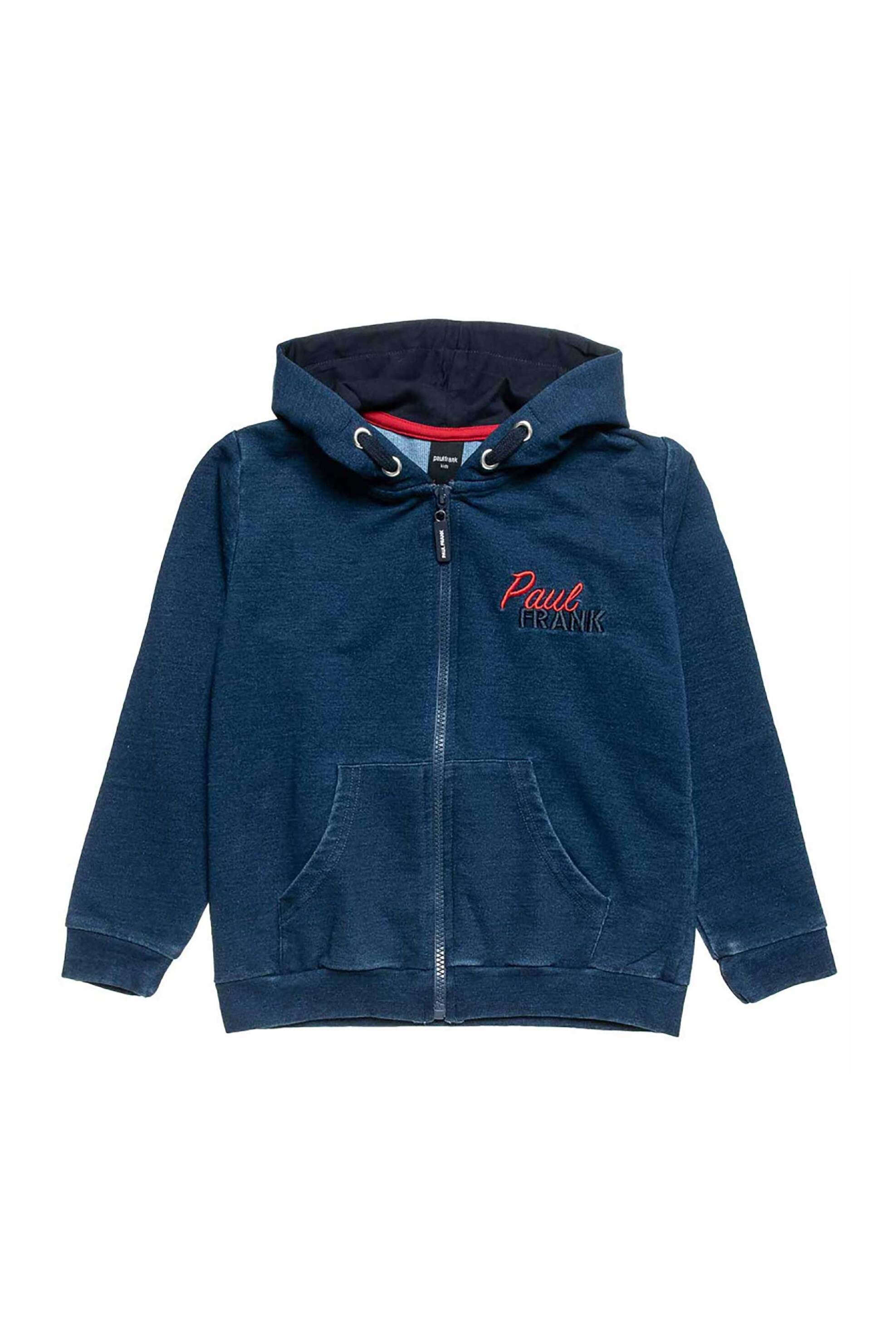 Alouette παιδική ζακέτα φούτερ με κουκούλα "Paul Frank" (12 μηνών - 5 ετών) - 00360284 Μπλε Σκούρο