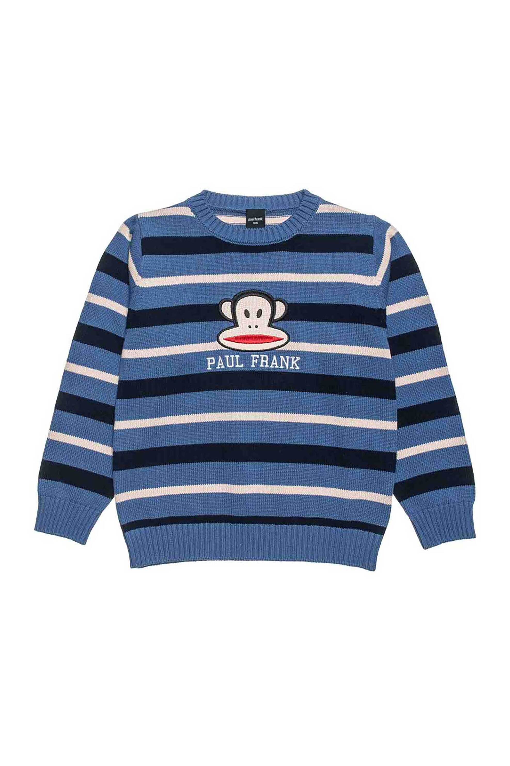 Alouette παιδικό πουλόβερ με κέντημα "Paul Frank" (12 μηνών-5 ετών) - 00321198 Μπλε